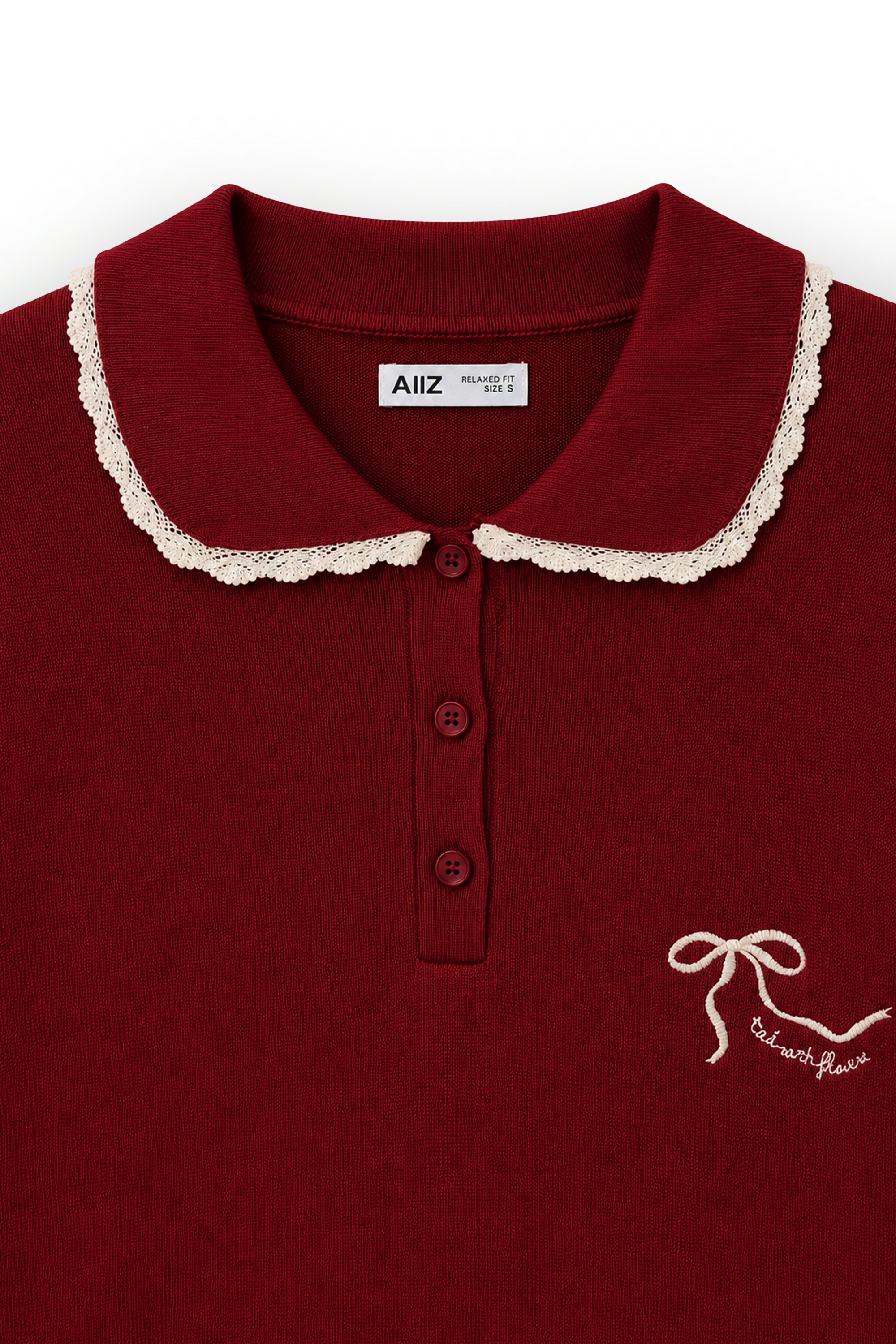 AIIZ Women's Embroidered Polo Shirt