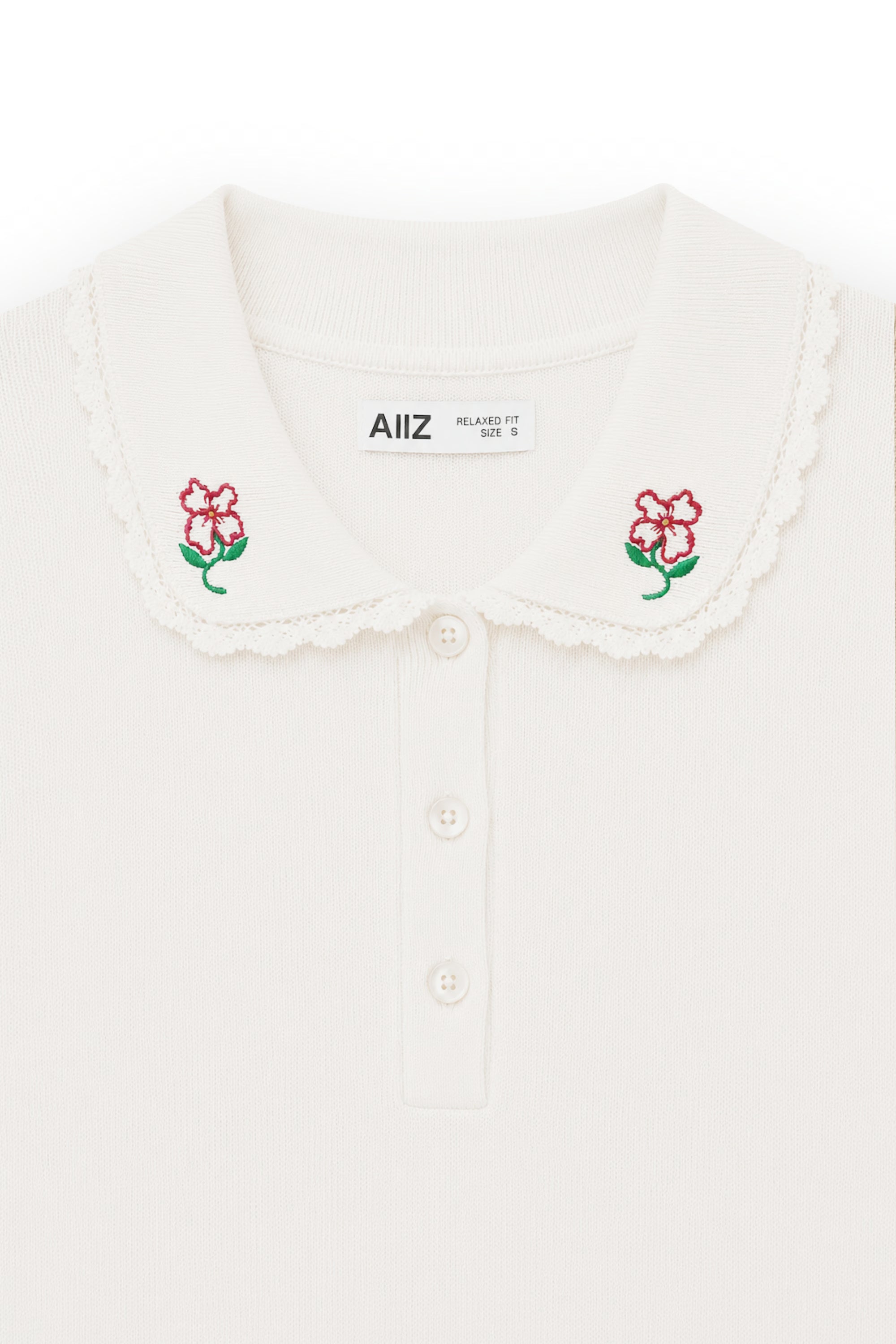 AIIZ Women's Embroidered Polo Shirt
