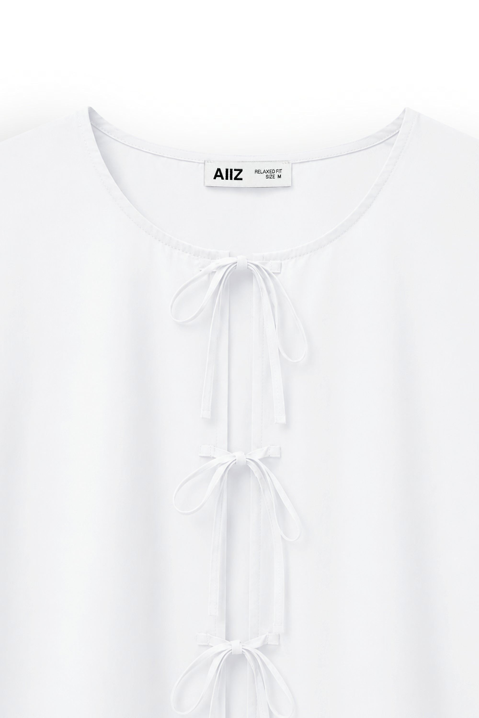 AIIZ Women's Short Sleeve Blouse with ruffles