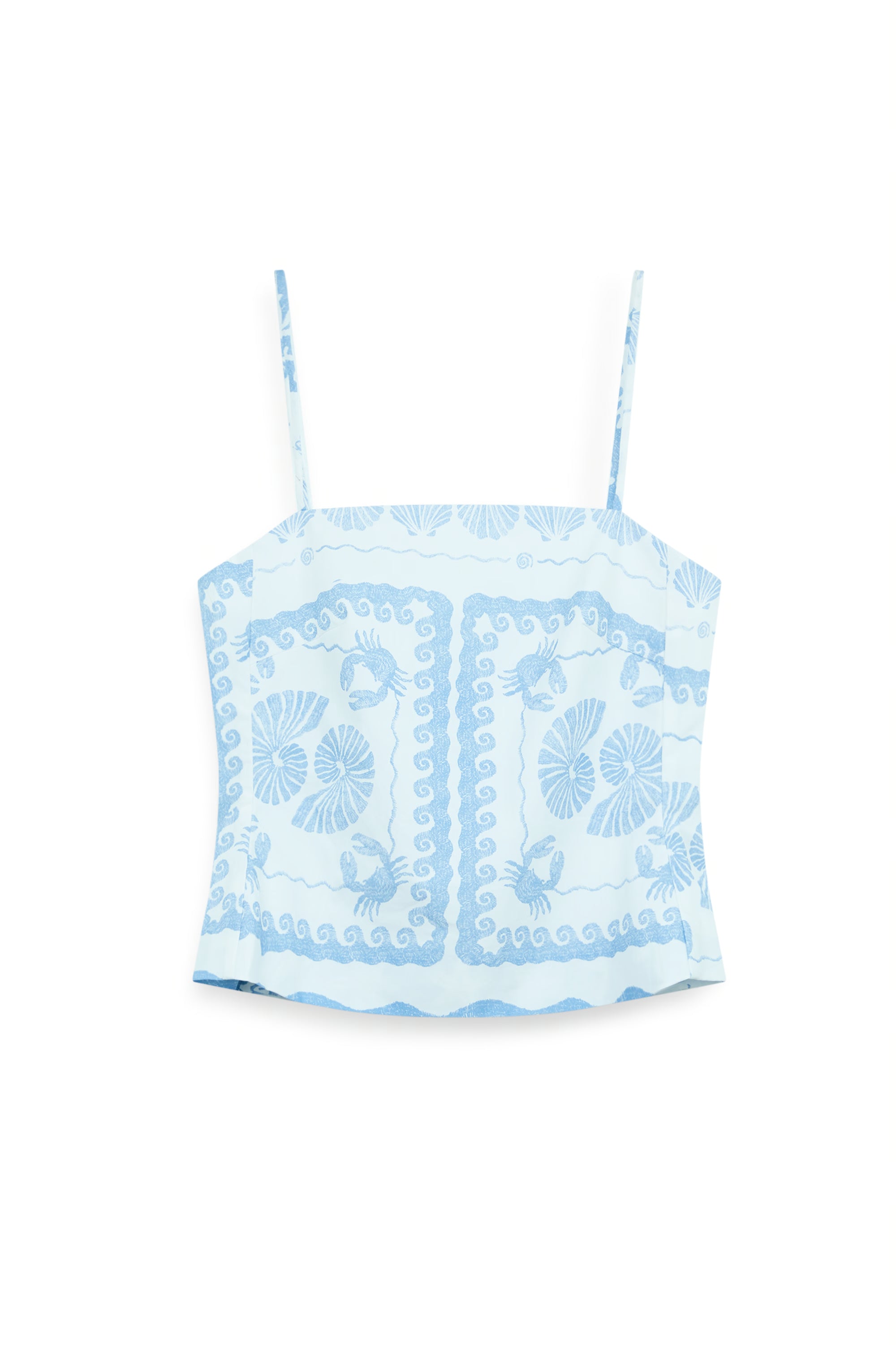 AIIZ Women's Printed Strappy Top
