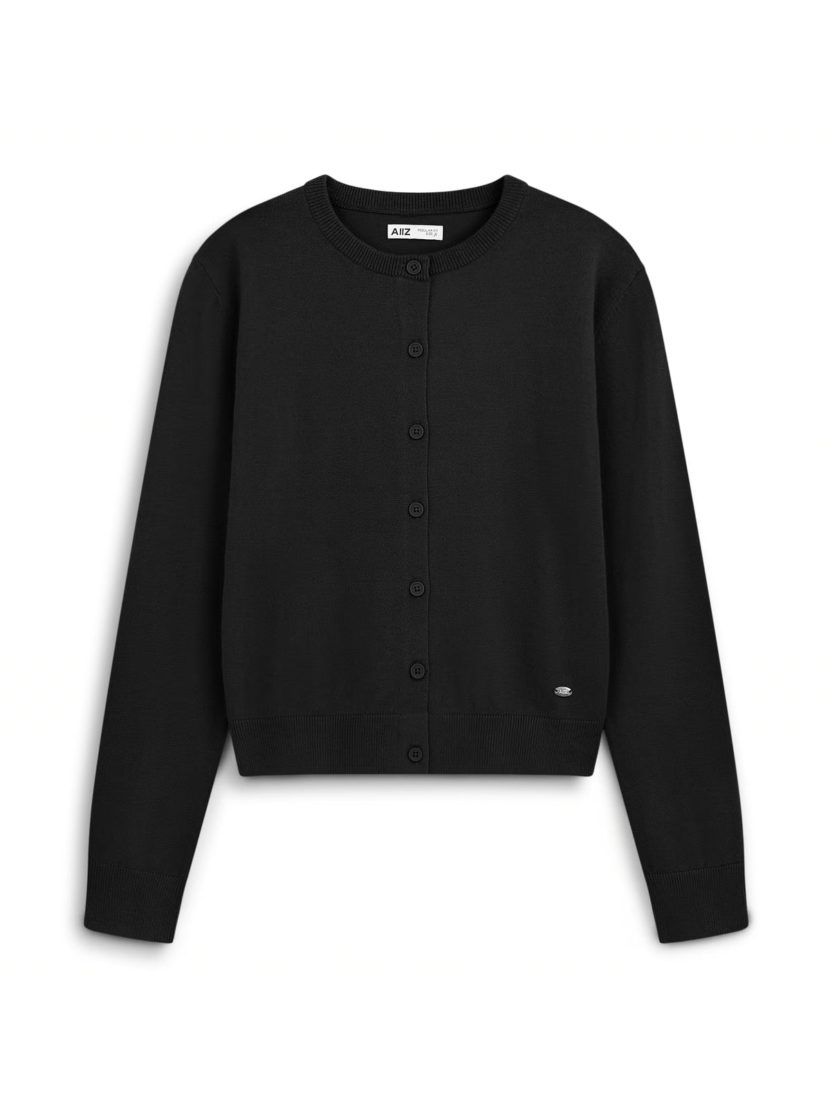 AIIZ Women's Knitted Cardigan (Black / S)