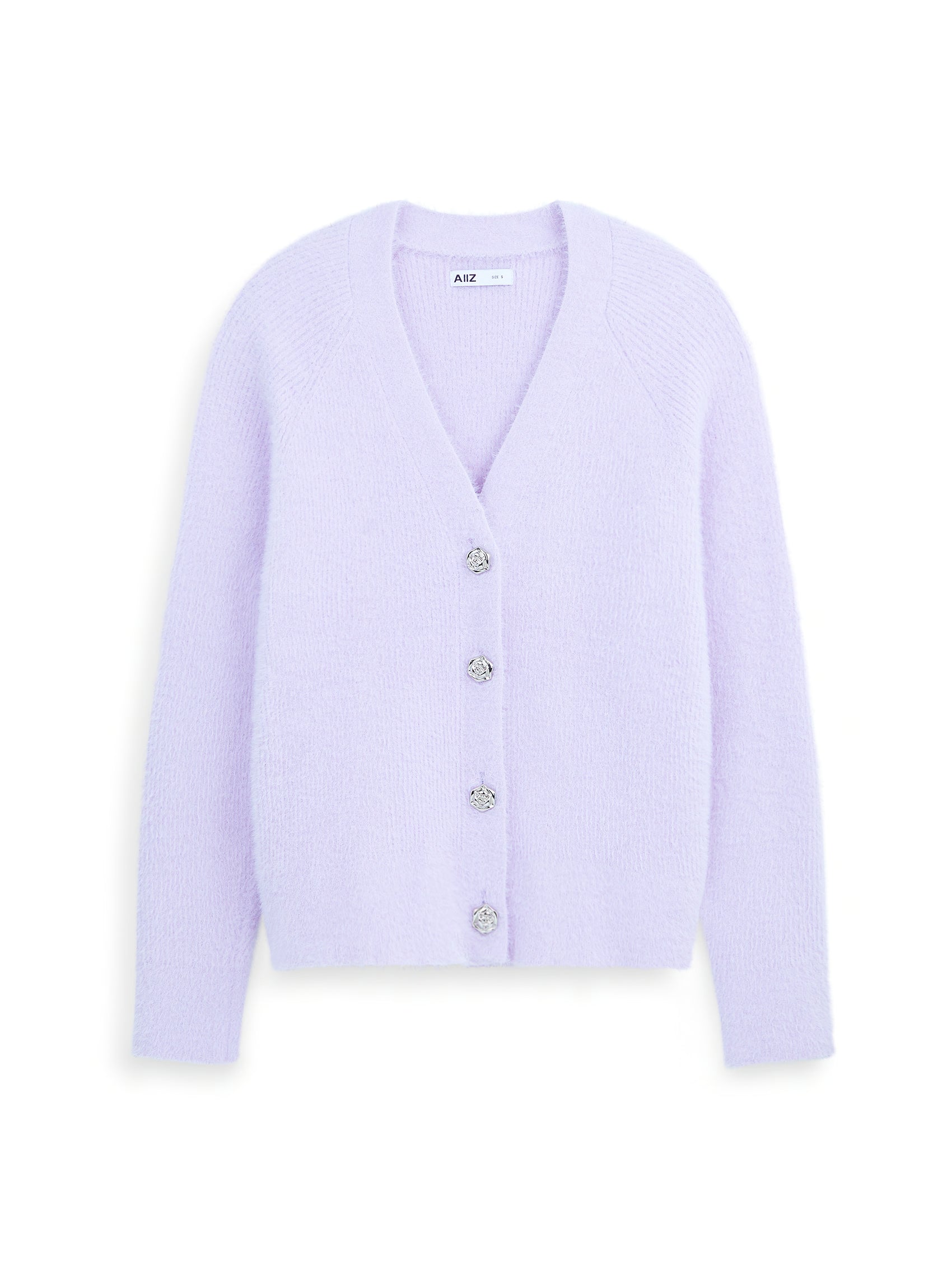AIIZ Women's Fluffy Cardigan