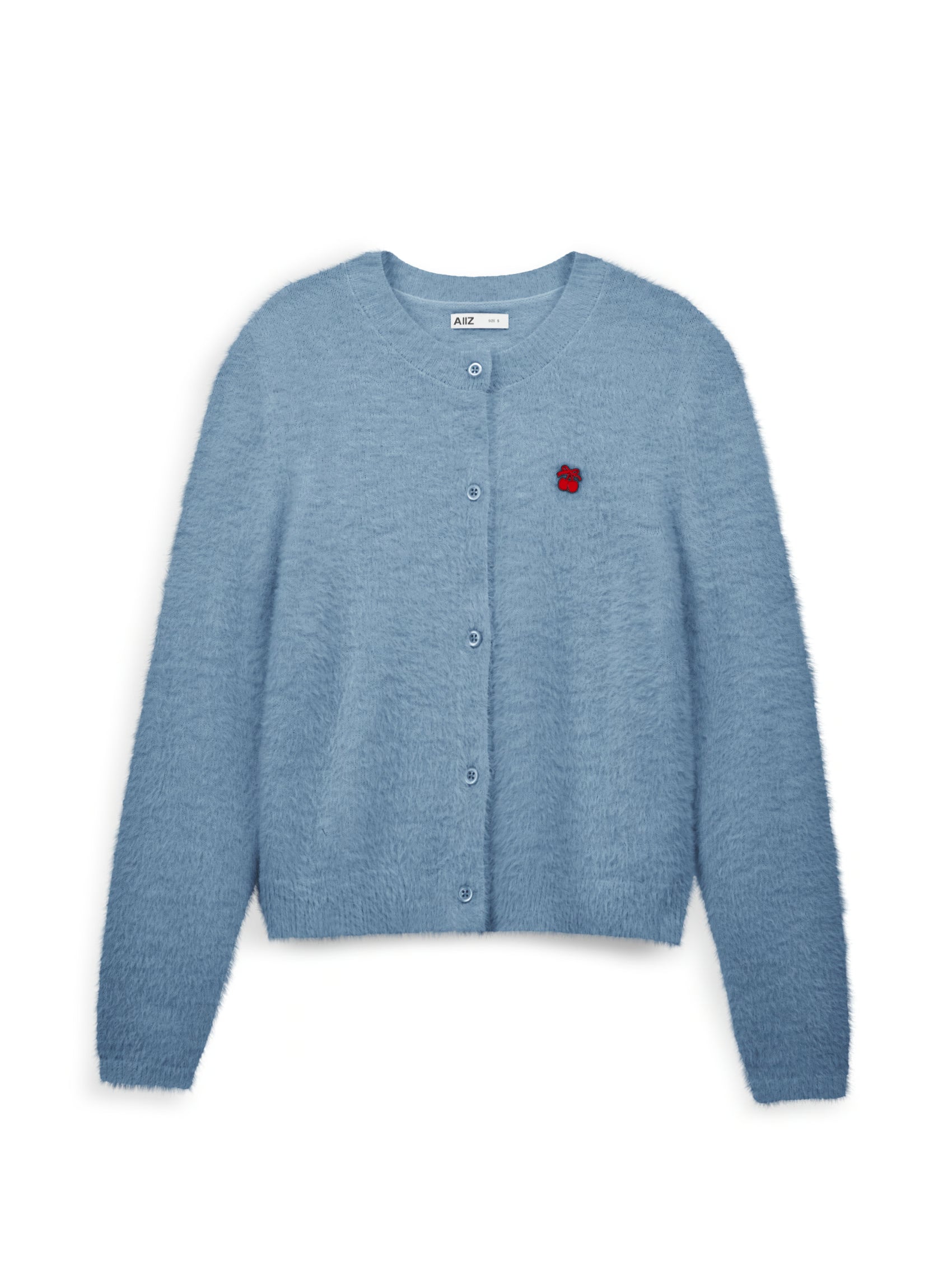AIIZ Women's Cherry Fluffy Cardigan