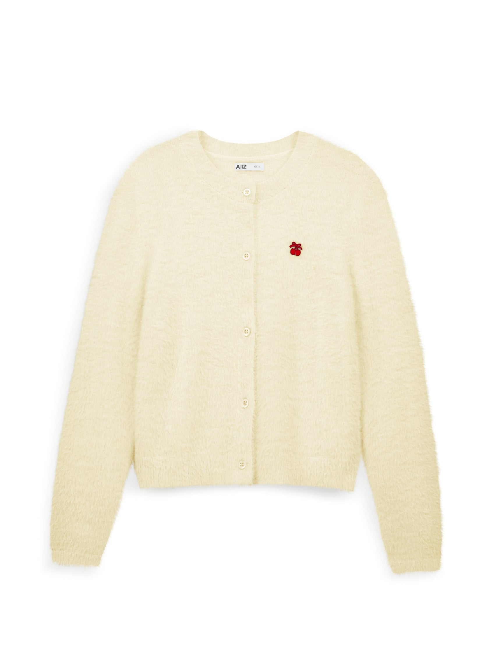 AIIZ Women's Cherry Fluffy Cardigan