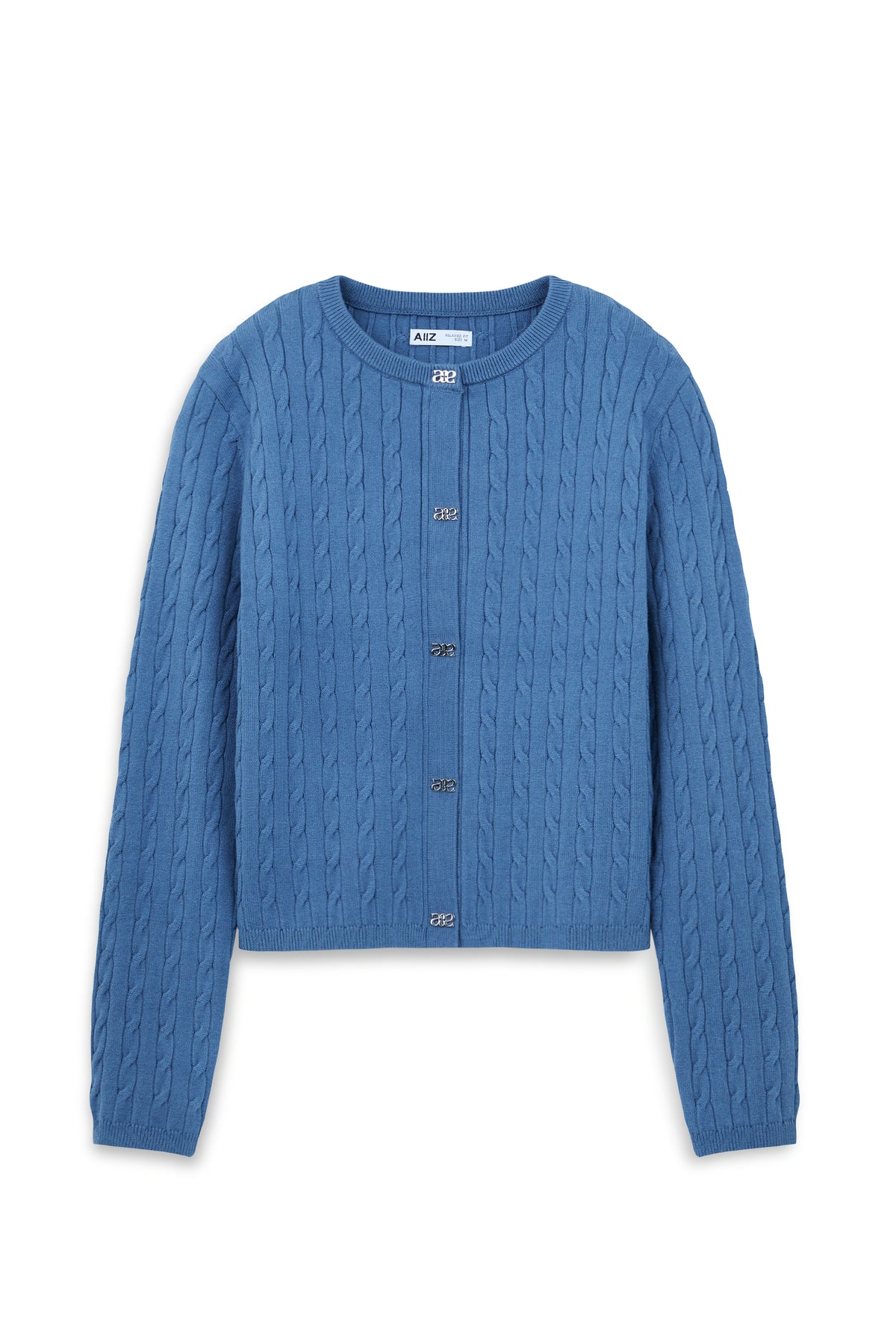 Women's Urban Weaver Cable Knit Cardigan (Blue / S)