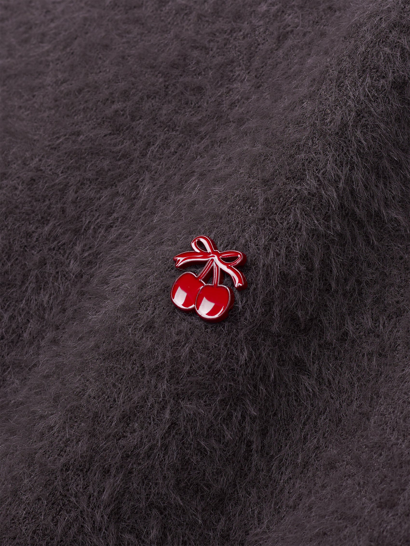 AIIZ Women’s Cherry Fluffy Sweater