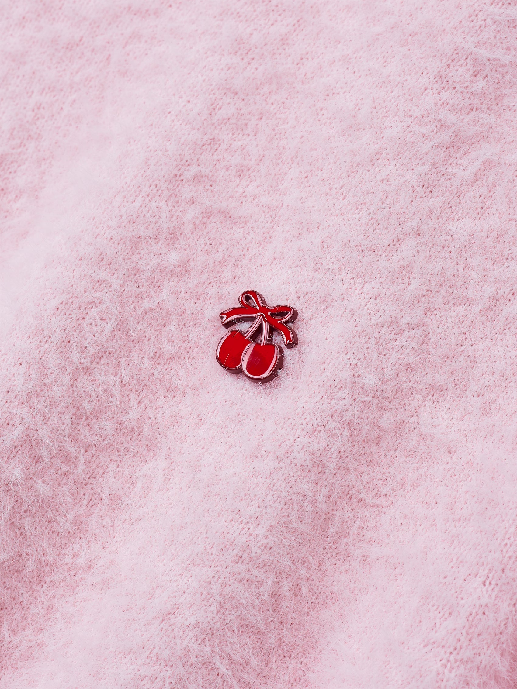 AIIZ Women’s Cherry Fluffy Sweater