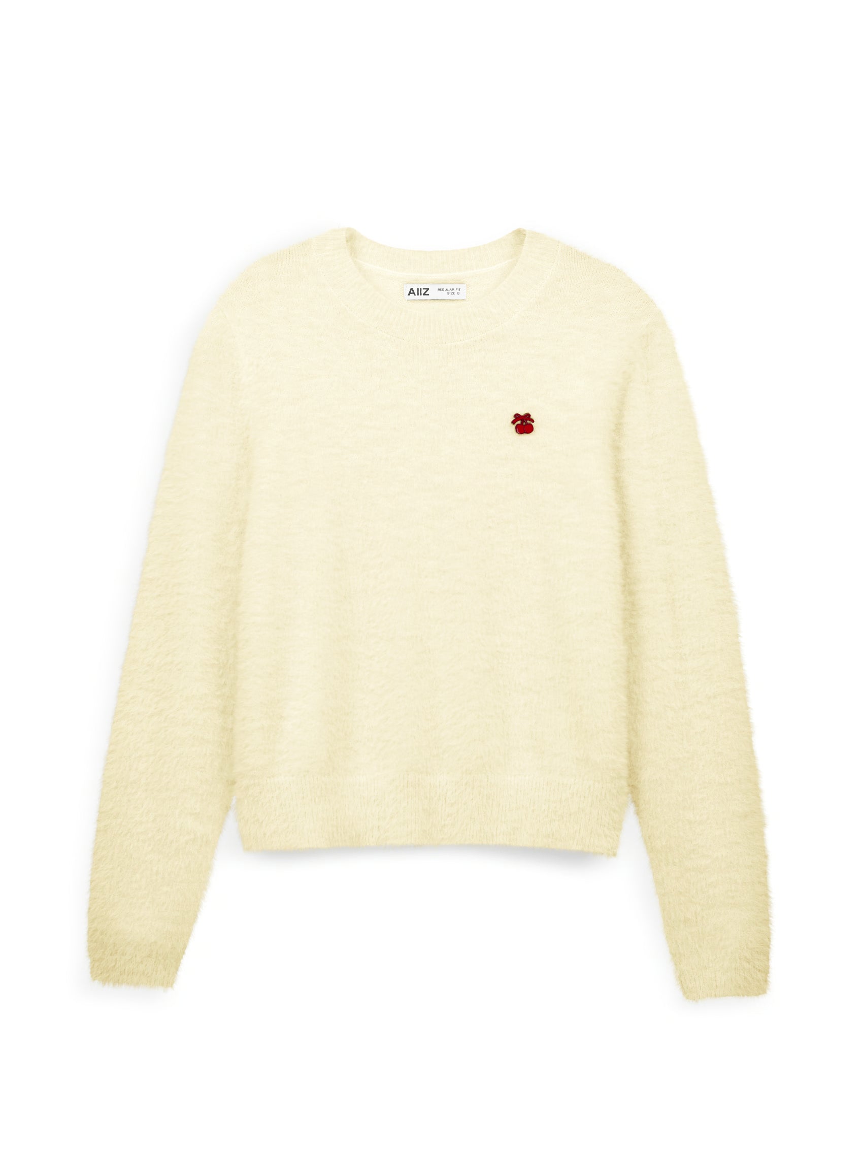 AIIZ Women’s Cherry Fluffy Sweater