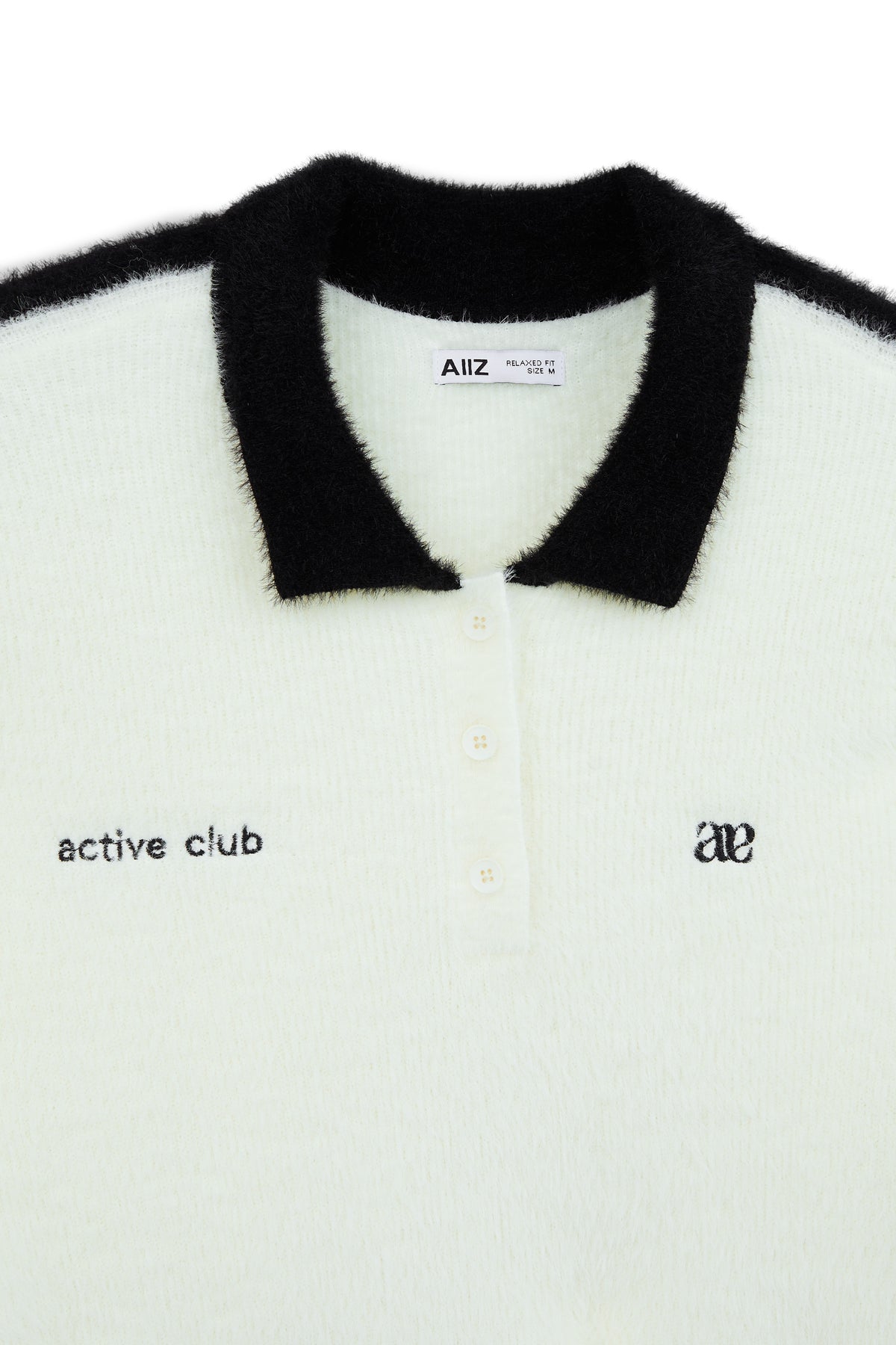 Women's Blokecore Fluffy Knit Long Sleeve Polo
