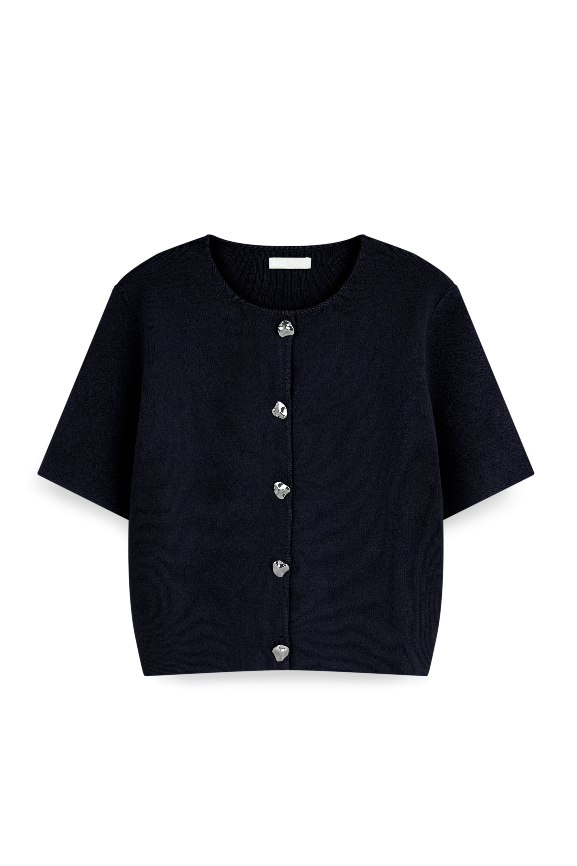 AIIZ Women's Plain Knit Cardigan
