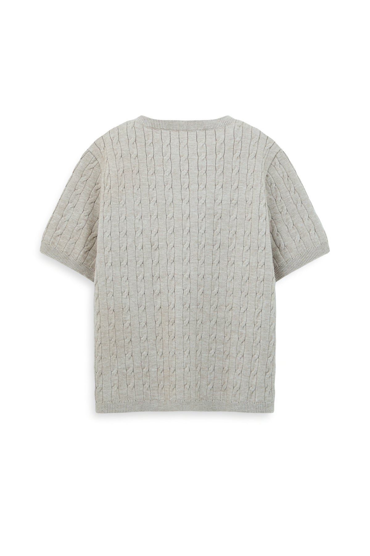 Women's Urban Weaver Cable Knit Short Sleeve Sweater