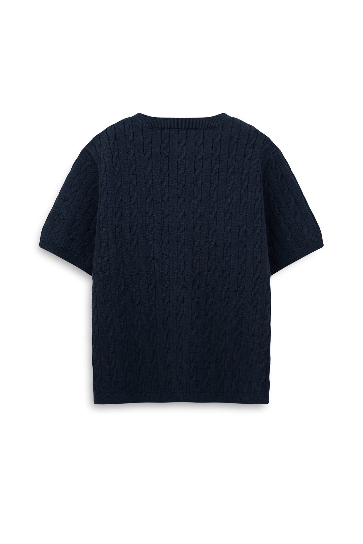 Women's Urban Weaver Cable Knit Short Sleeve Sweater