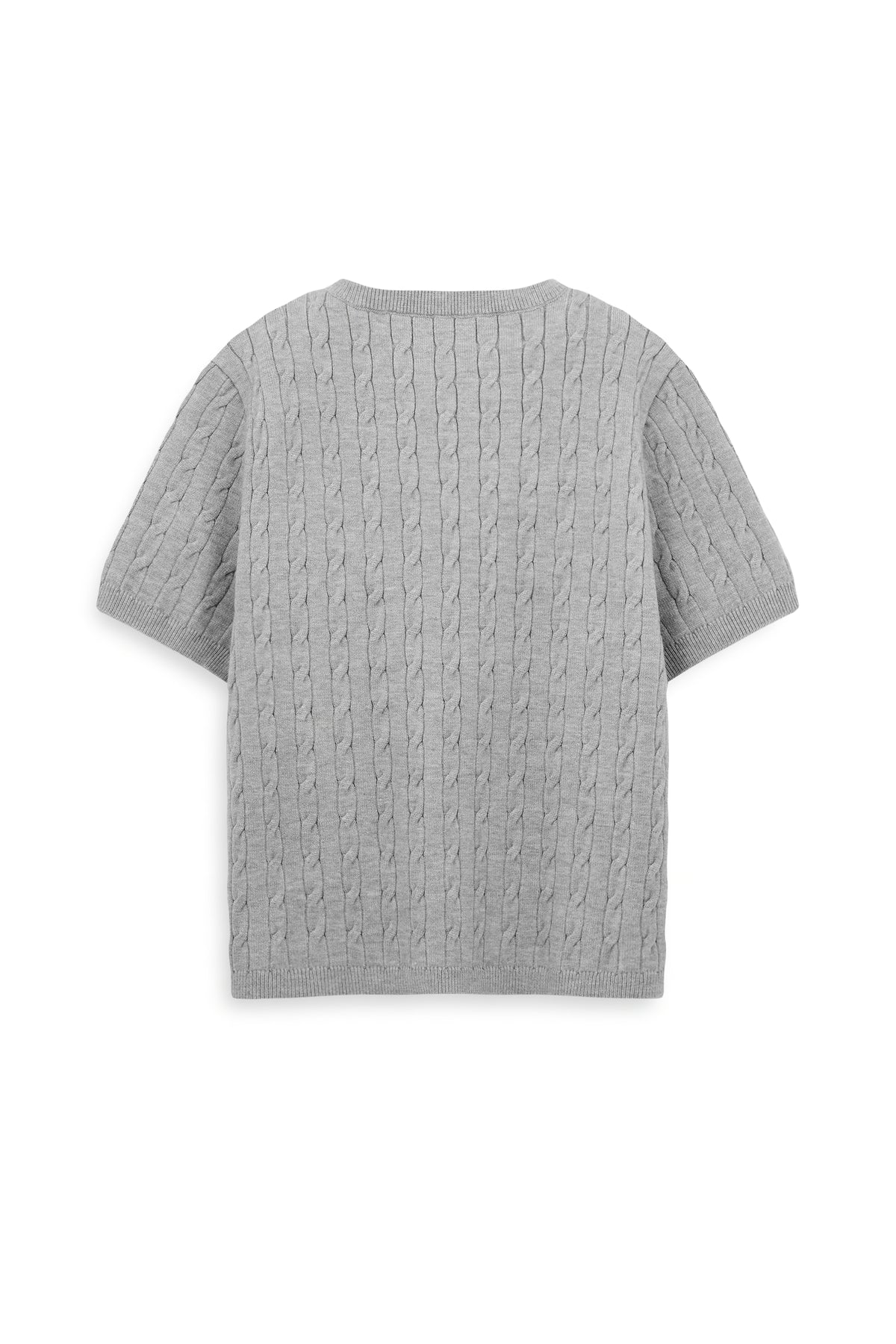 Women's Urban Weaver Cable Knit Short Sleeve Sweater