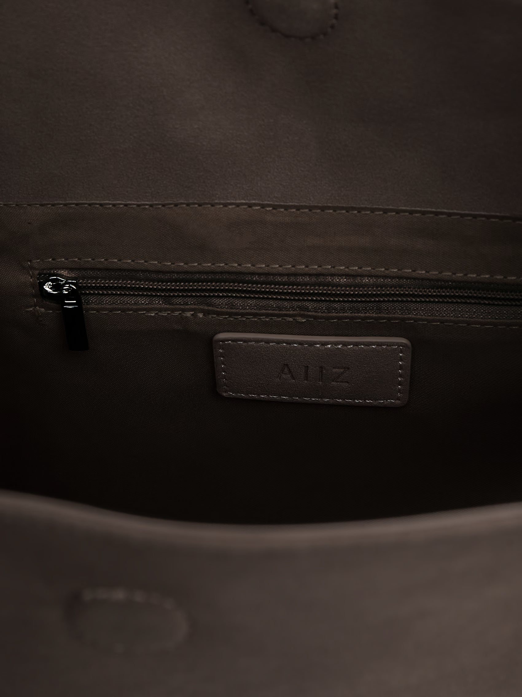 AIIZ Suede Handle Bag