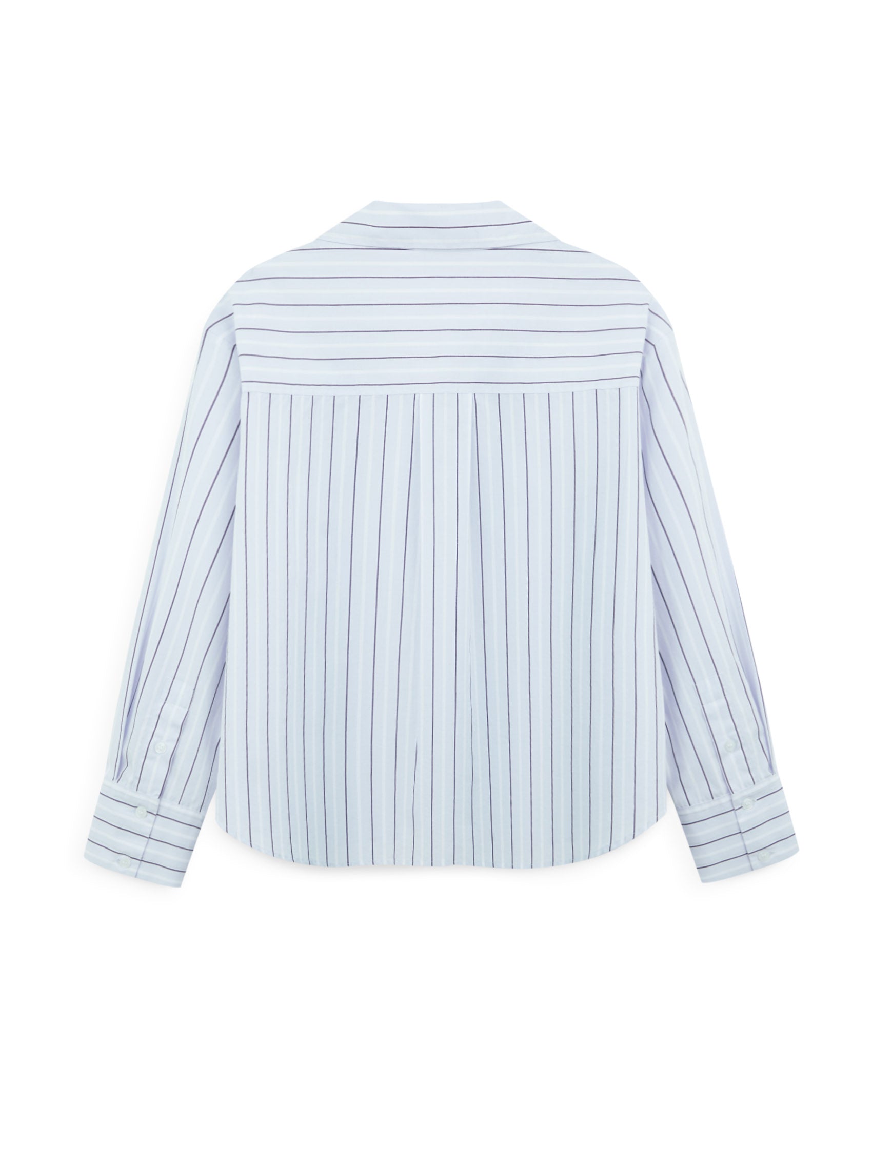 AIIZ Women's Striped Camp Collar Shirt