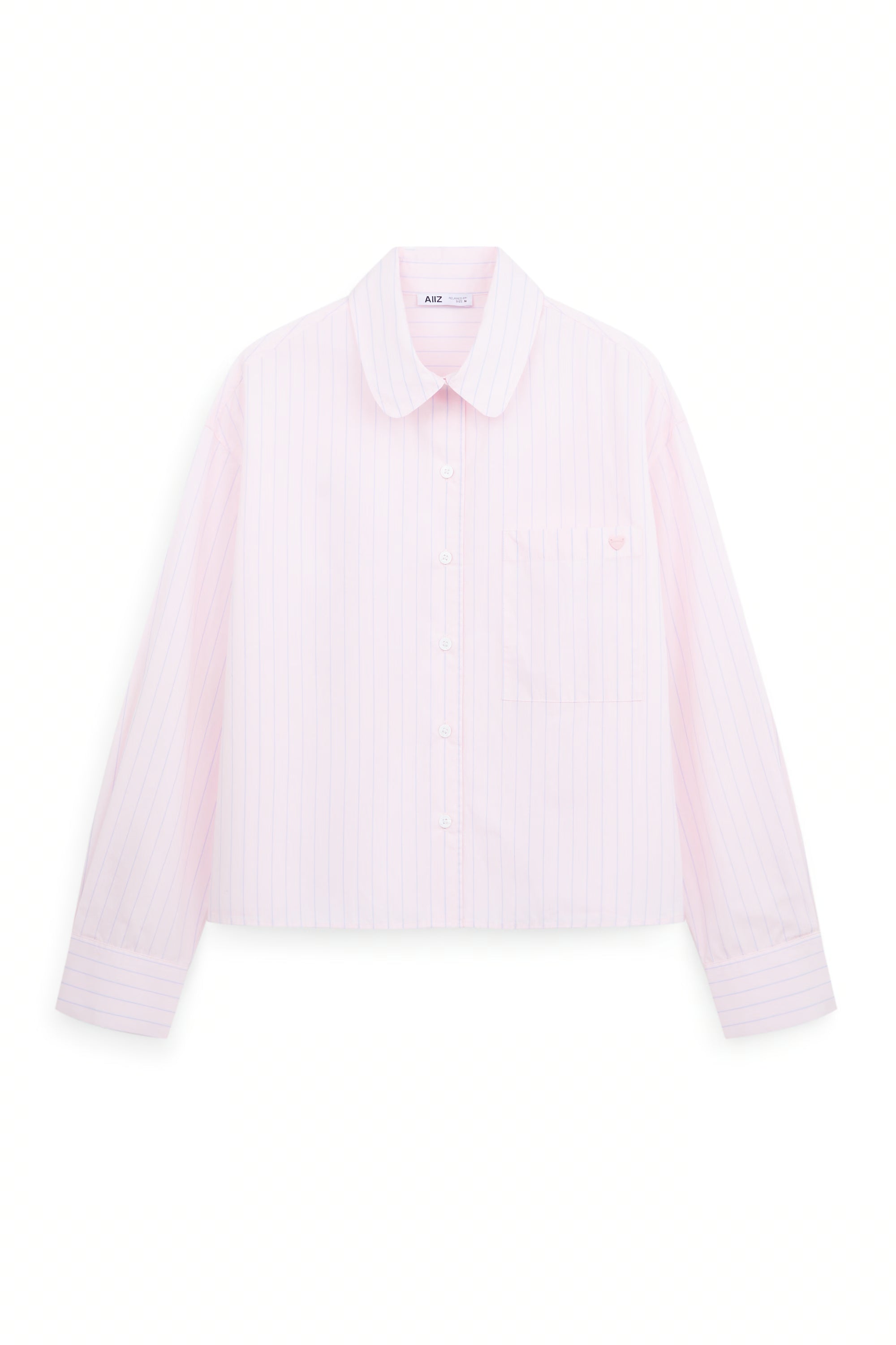 AIIZ Women's Striped Long Sleeve Shirt