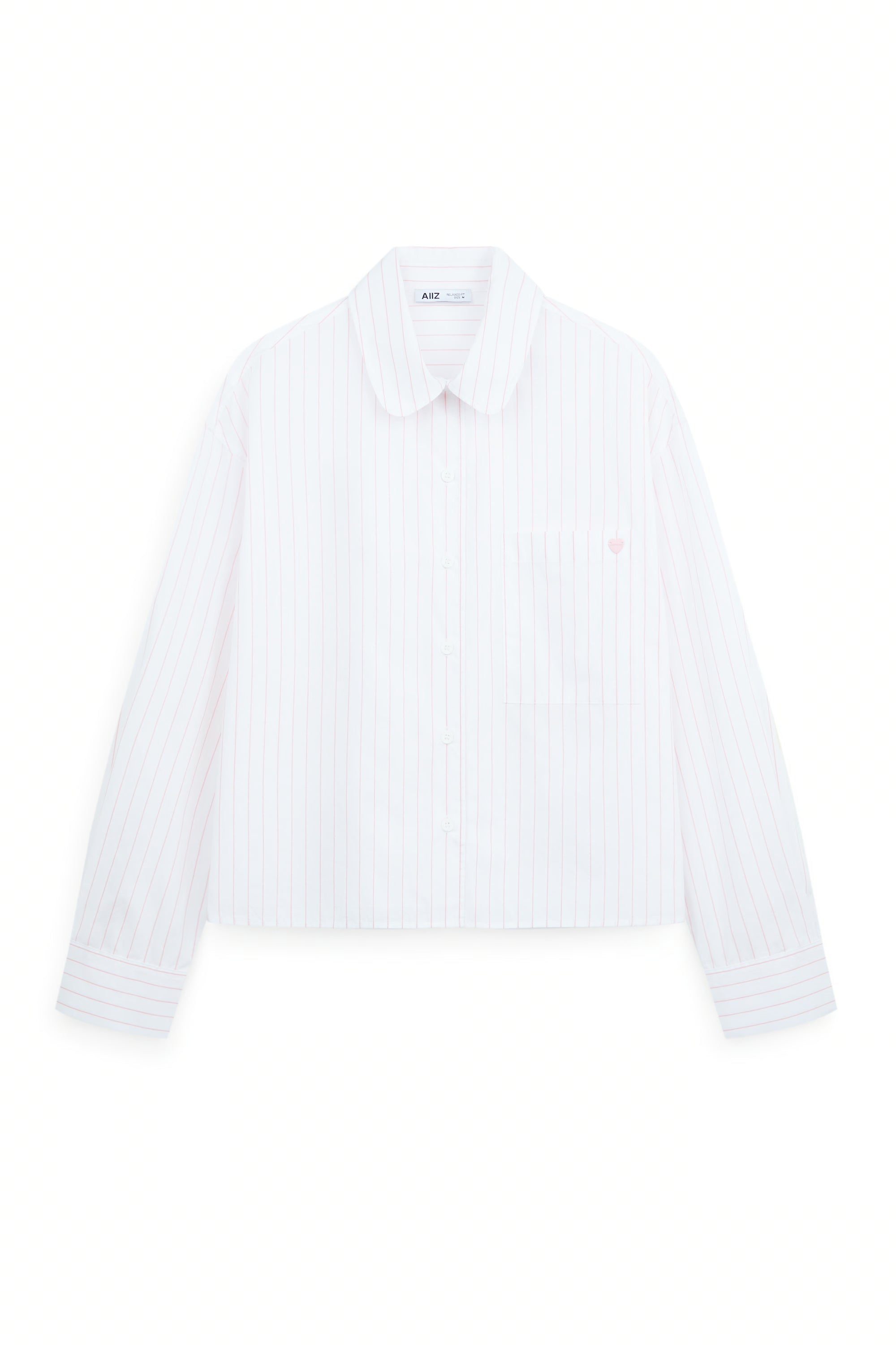 AIIZ Women's Striped Long Sleeve Shirt