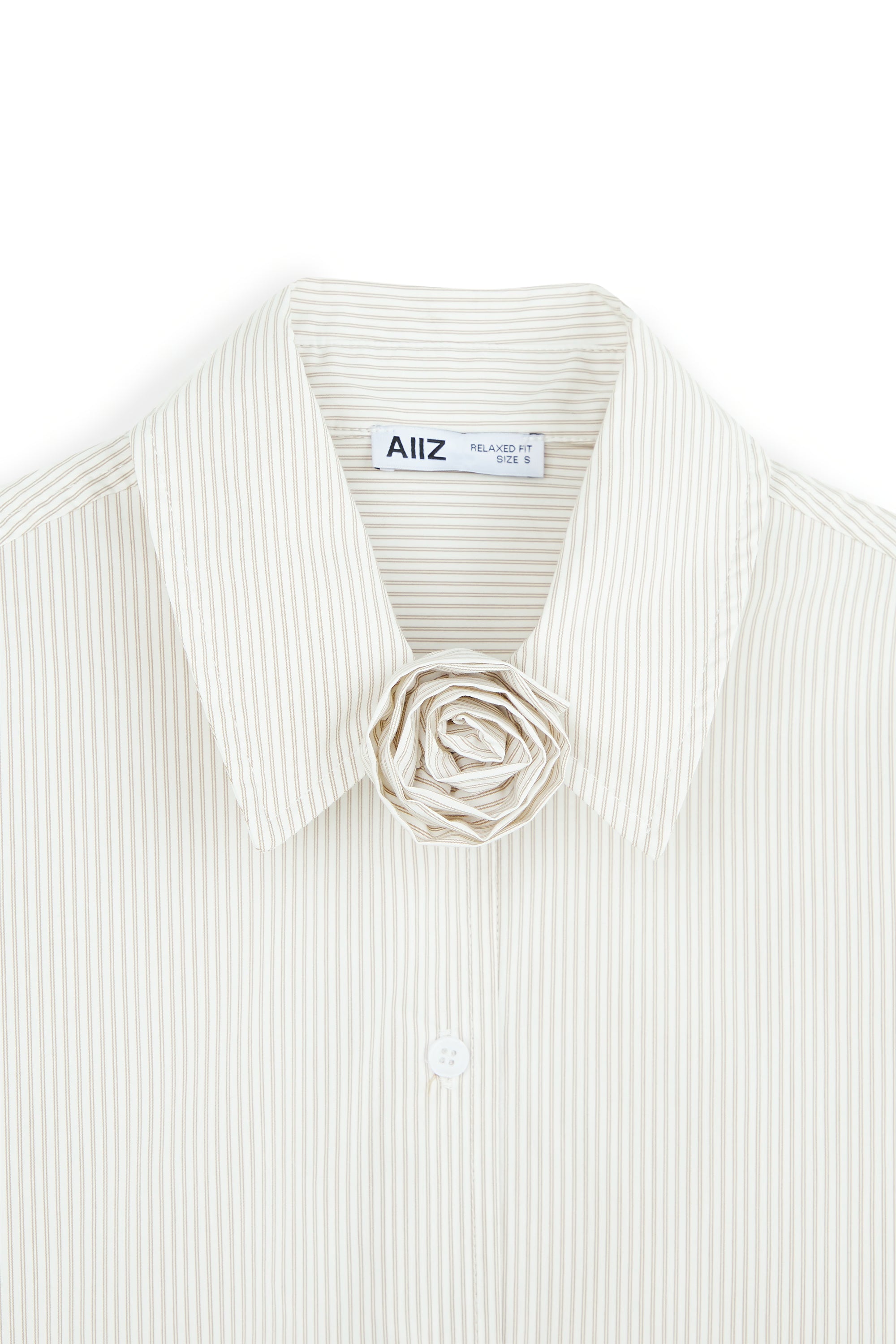 AIIZ Women's Striped Long Sleeve Shirt