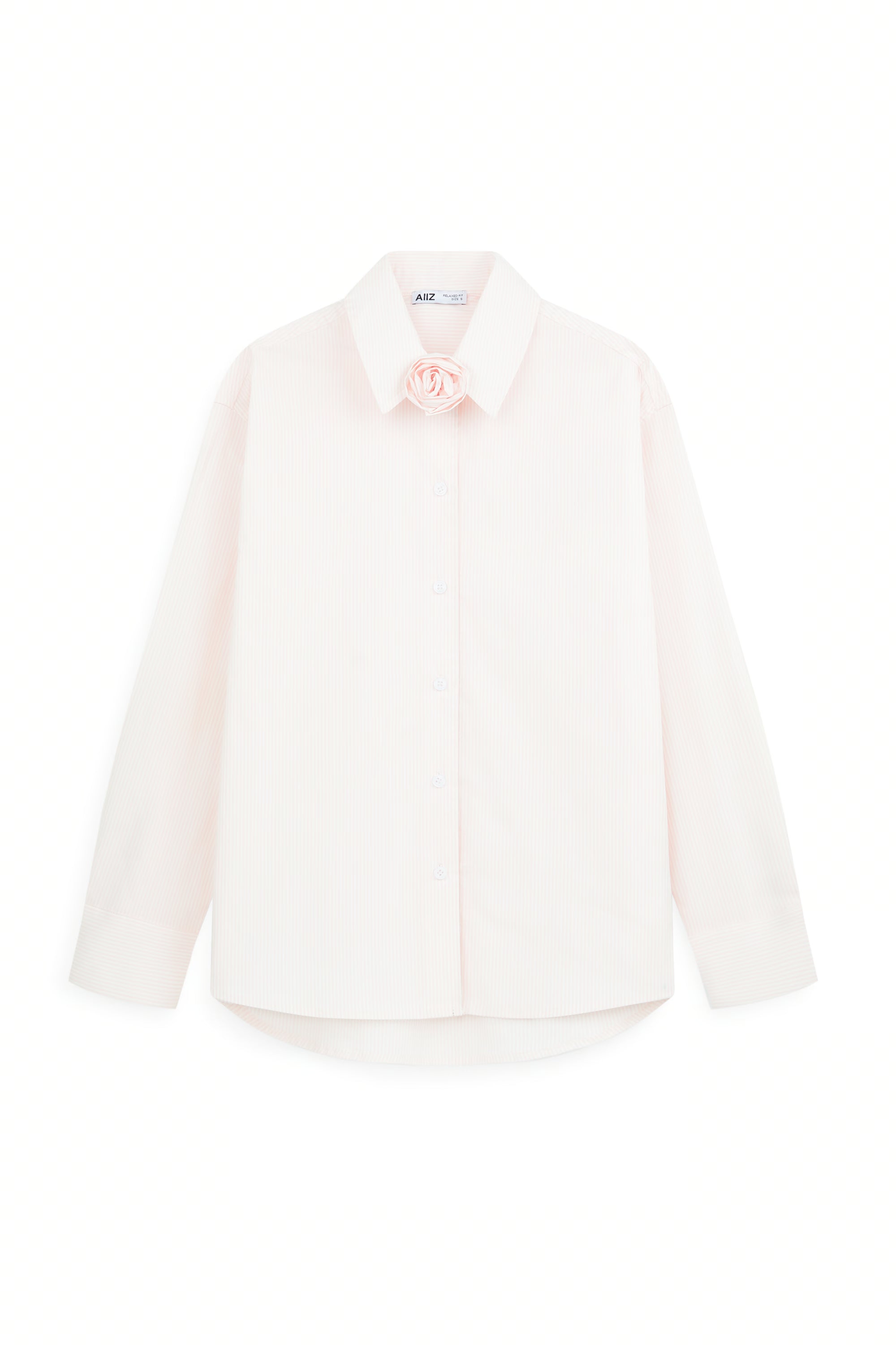 AIIZ Women's Striped Long Sleeve Shirt