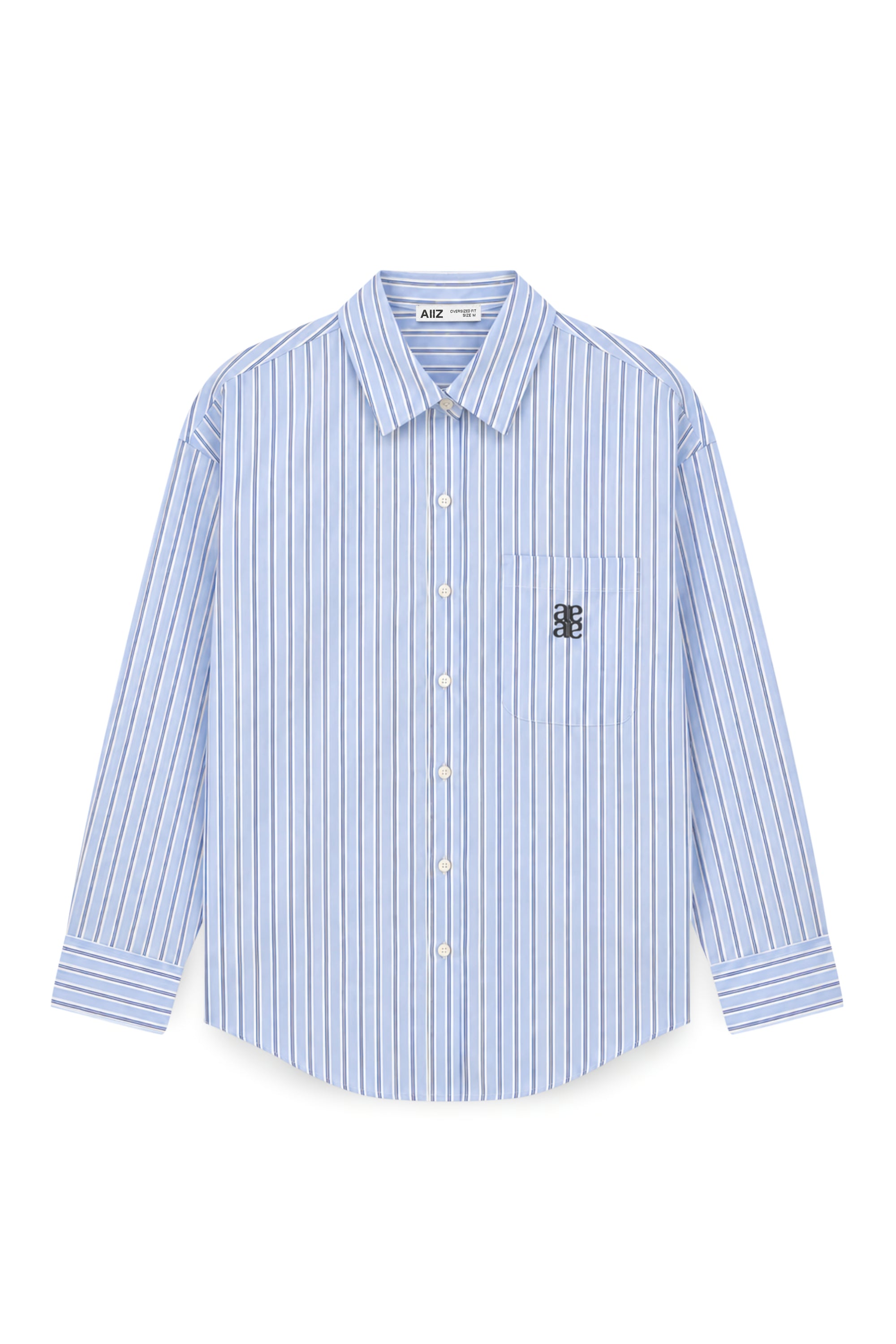 AIIZ Women's Striped Long Sleeves Shirt
