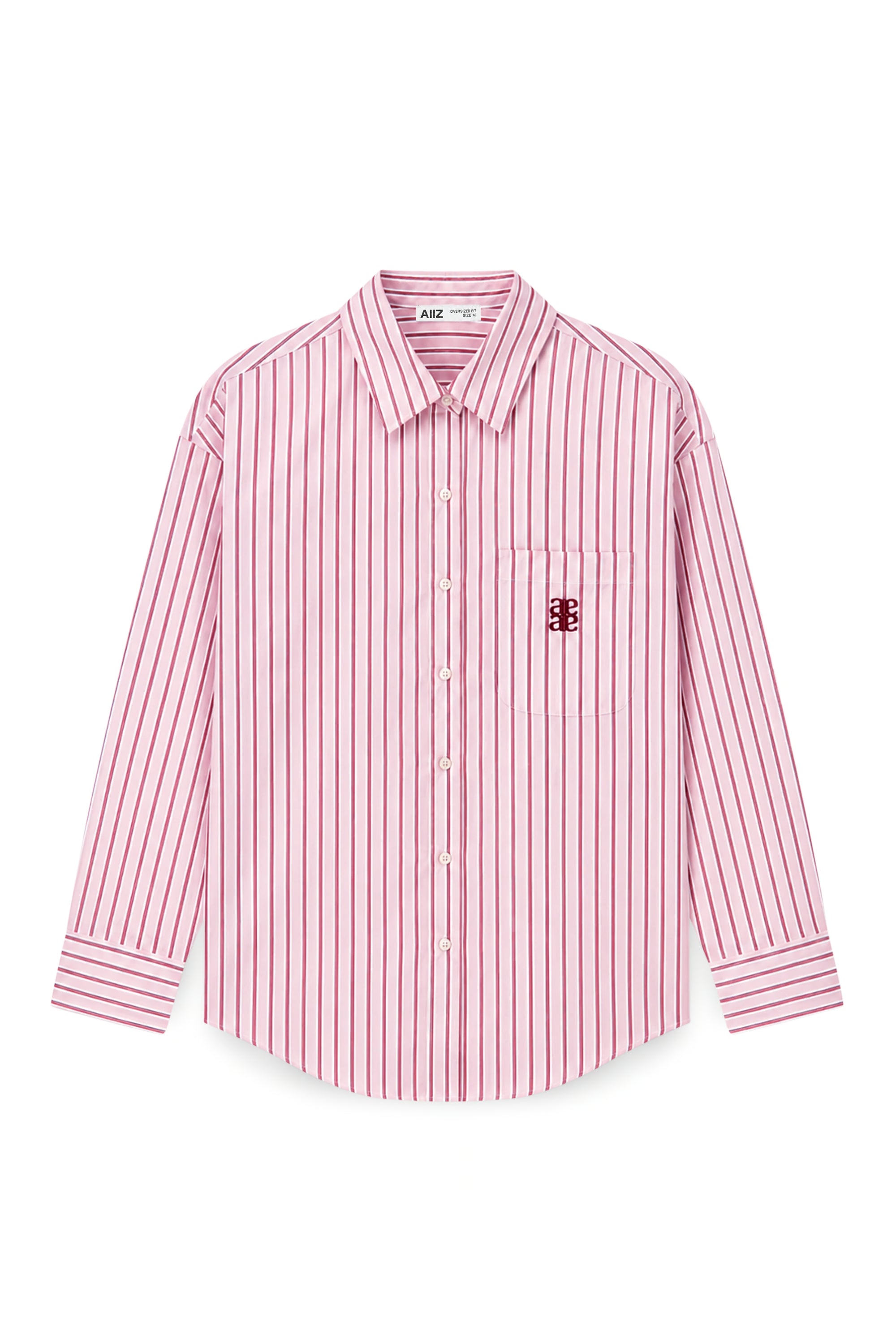 AIIZ Women's Striped Long Sleeves Shirt
