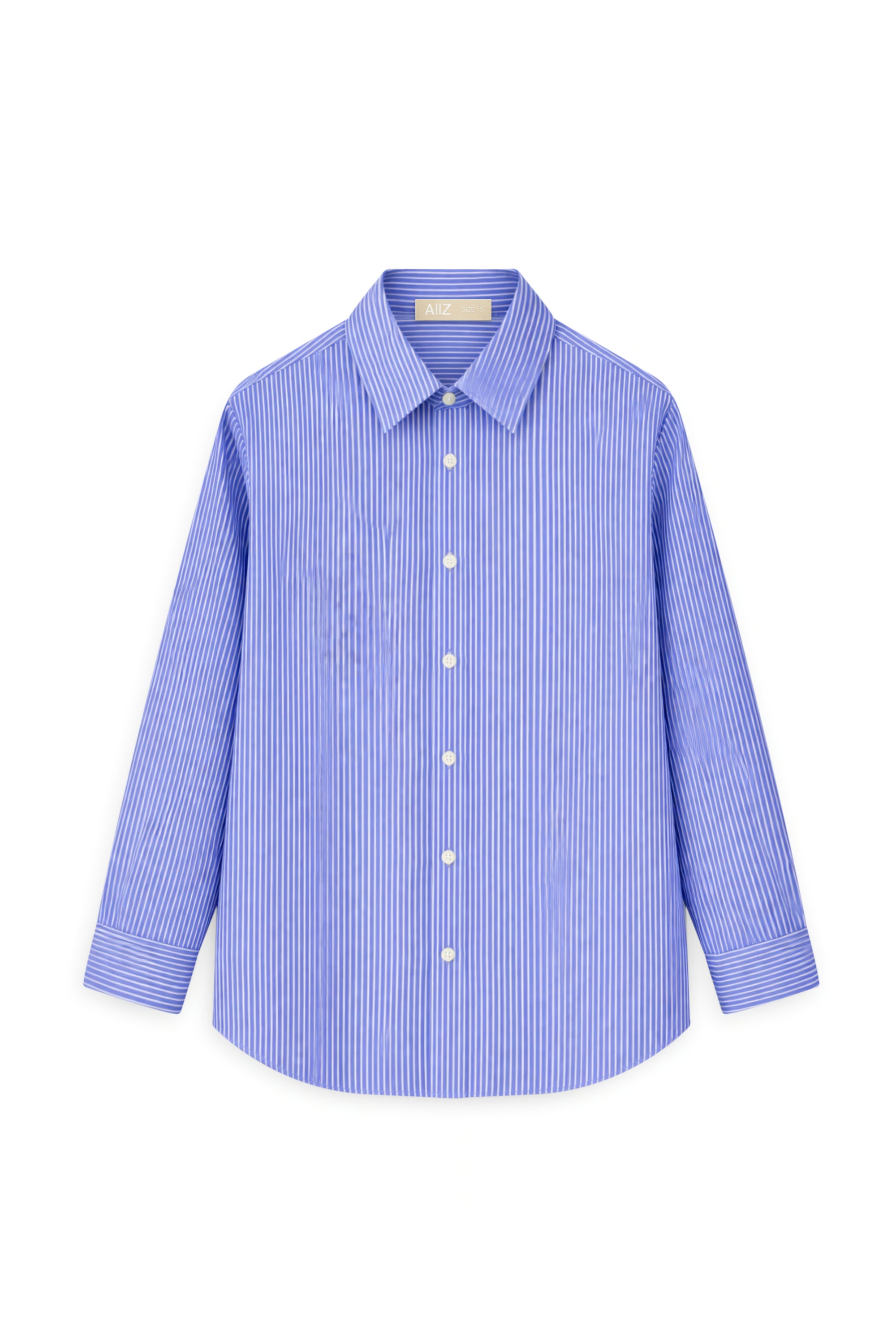 AIIZ Women's Striped Long Sleeve Shirt