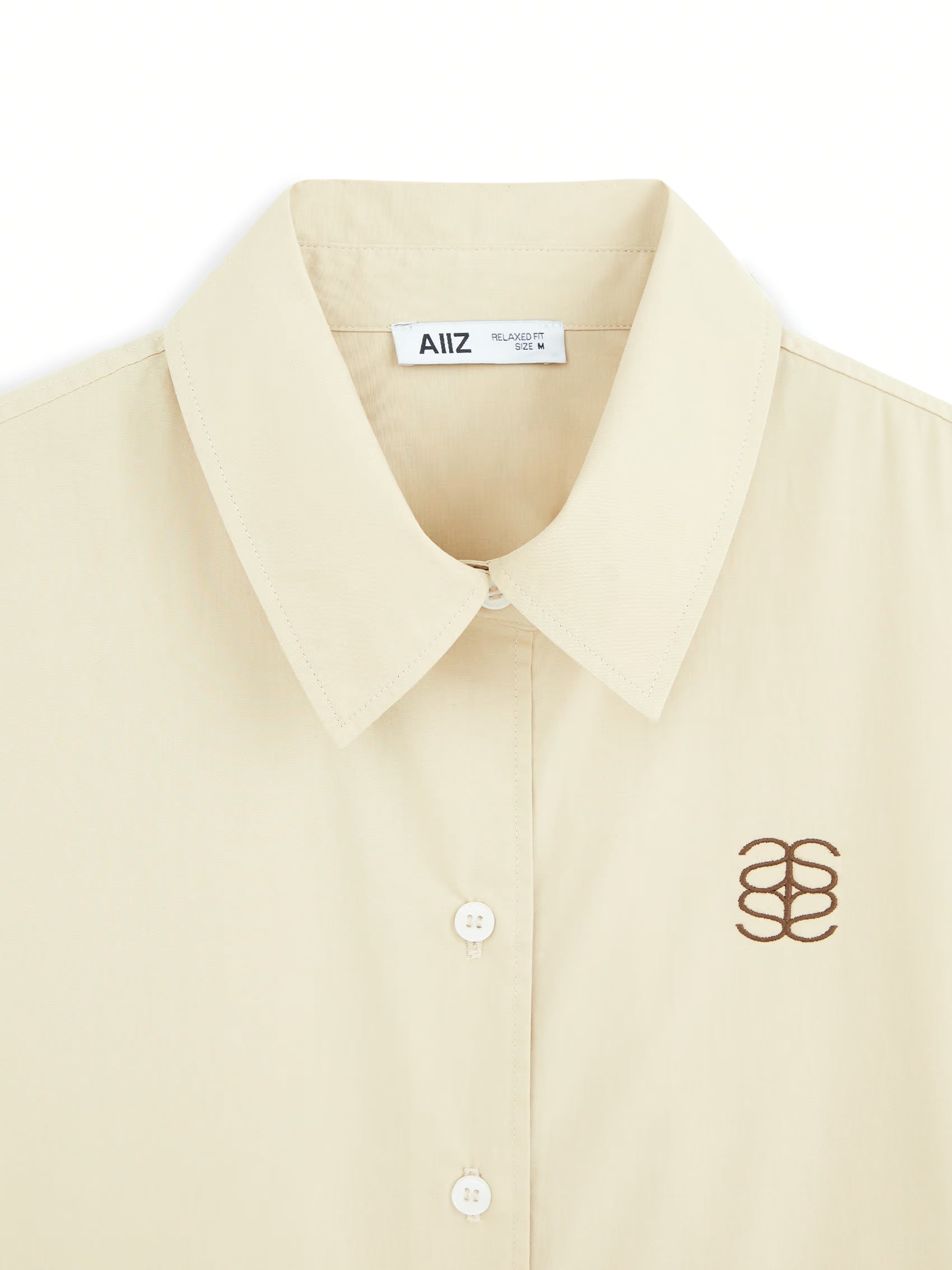 AIIZ Women's Cropped Long Sleeve Shirt