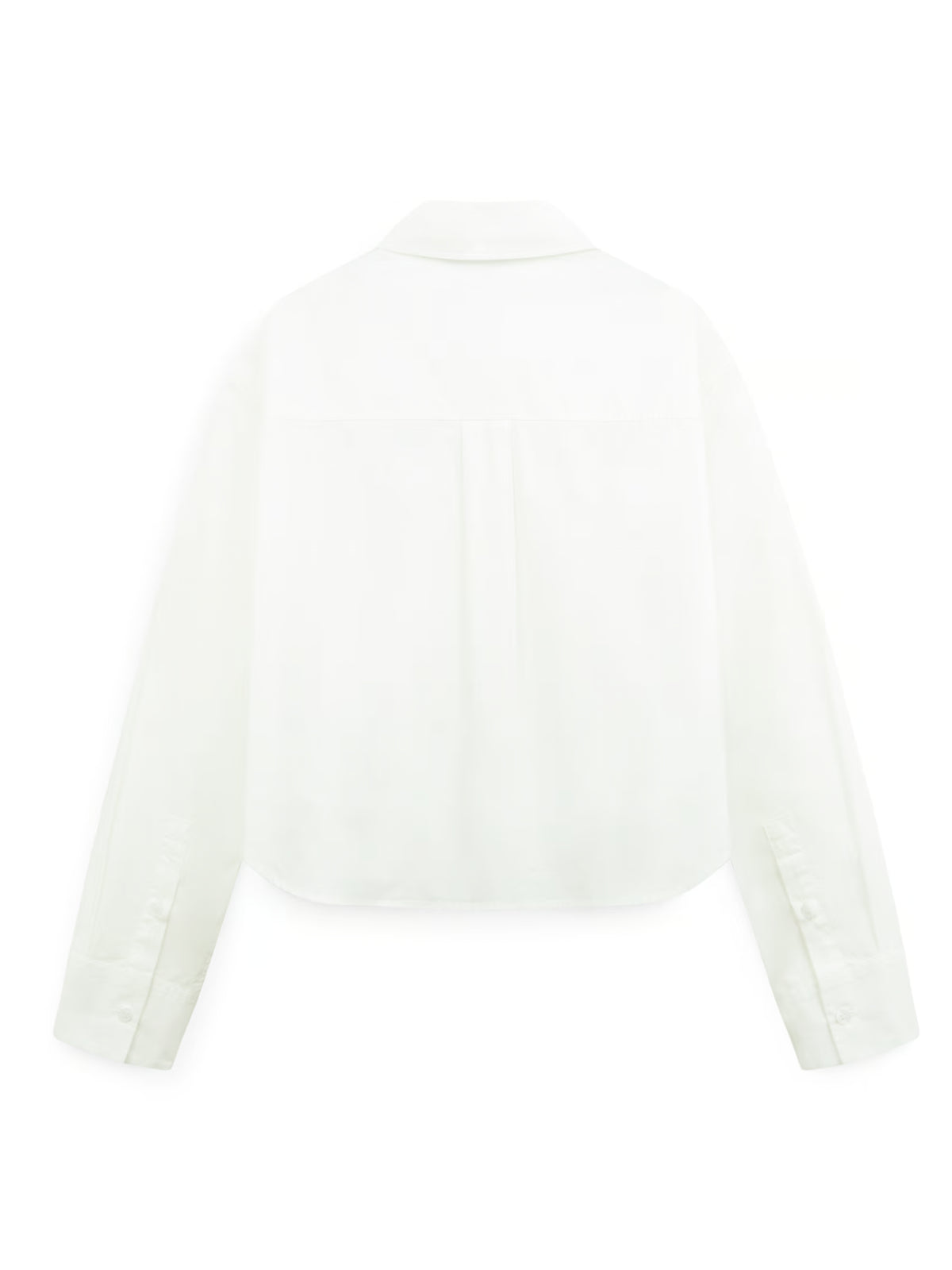 AIIZ Women's Cropped Long Sleeve Shirt