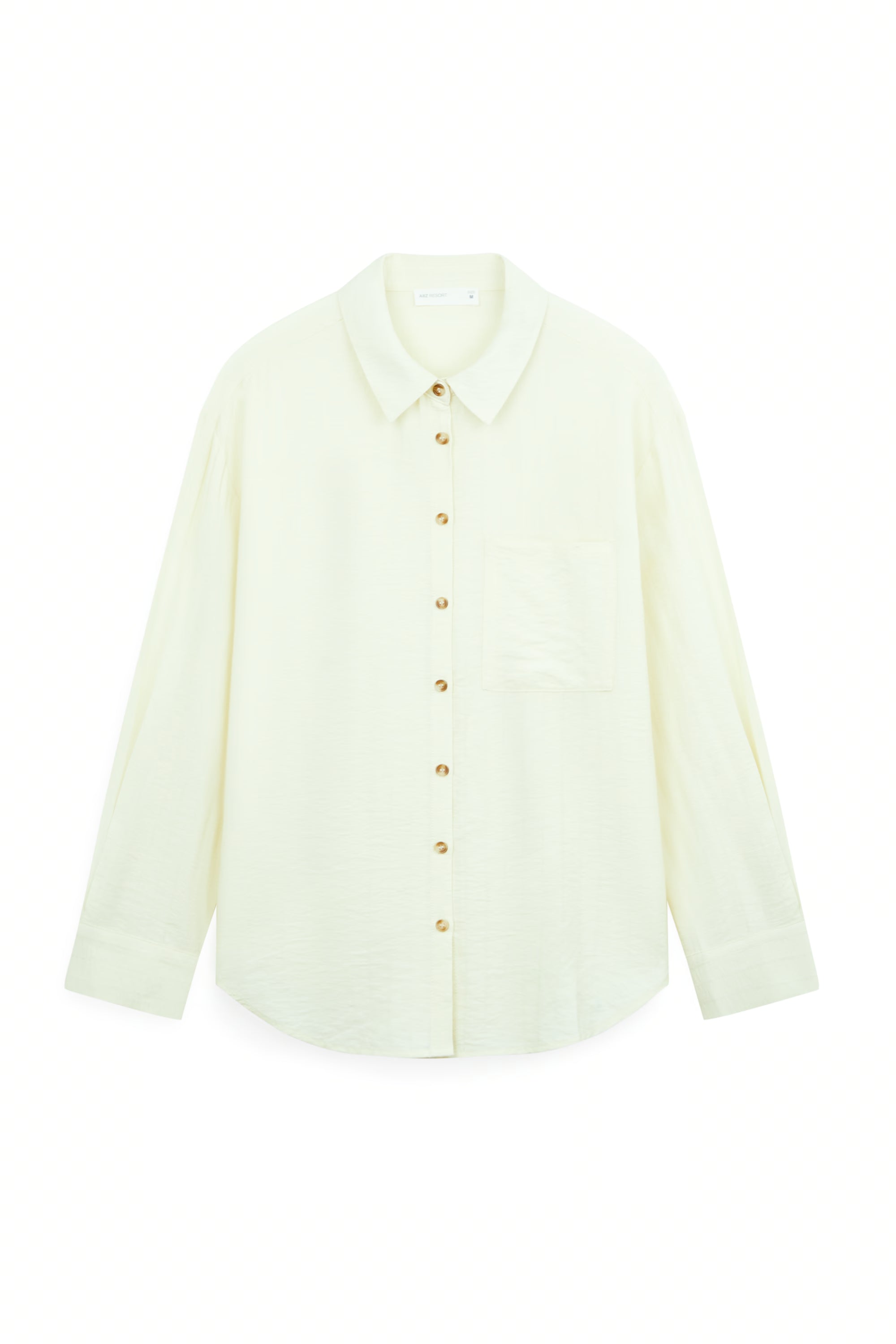 AIIZ Women's Long Sleeve Shirt (Cream / S)