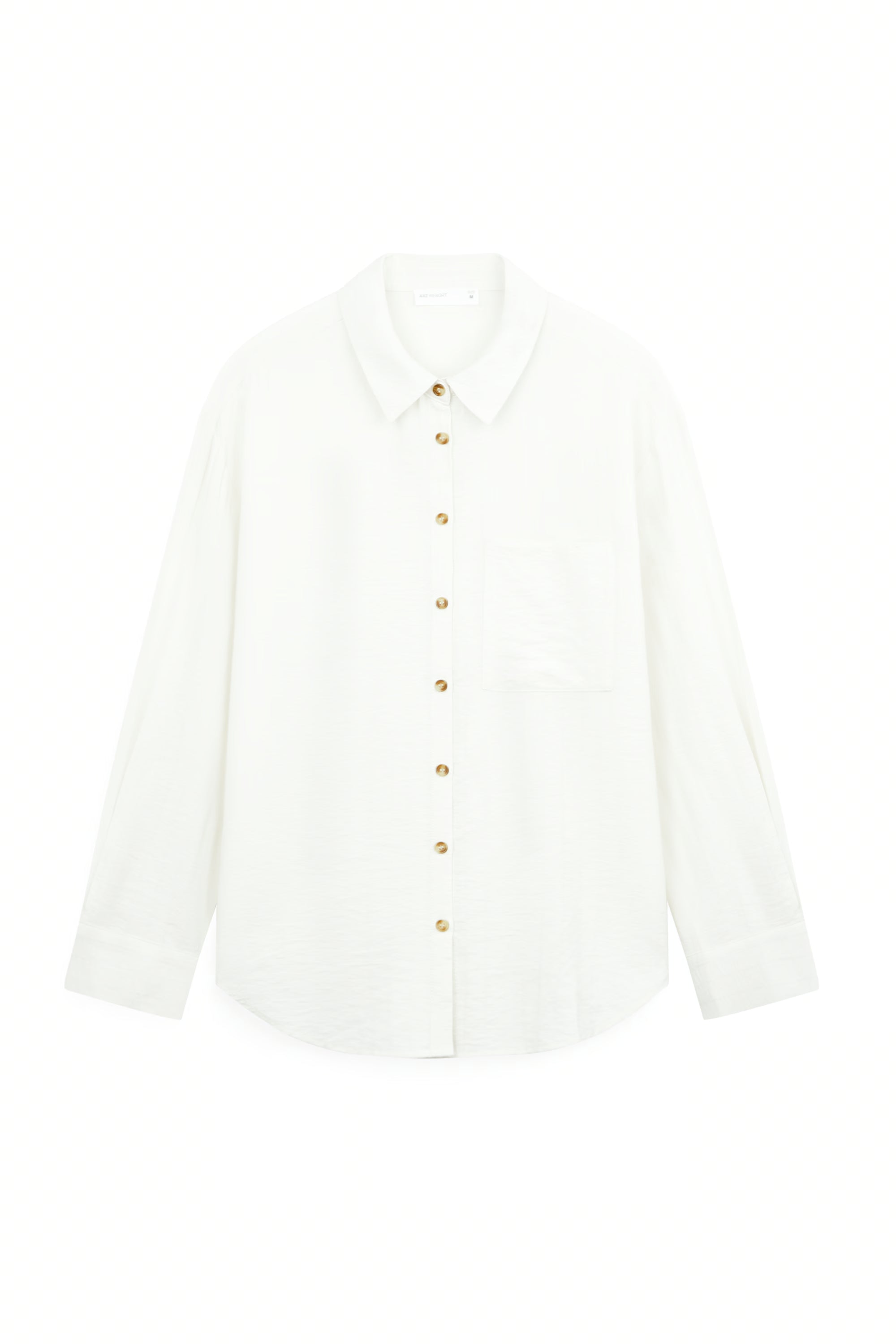 AIIZ Women's Long Sleeve Shirt (OFF WHITE / S)