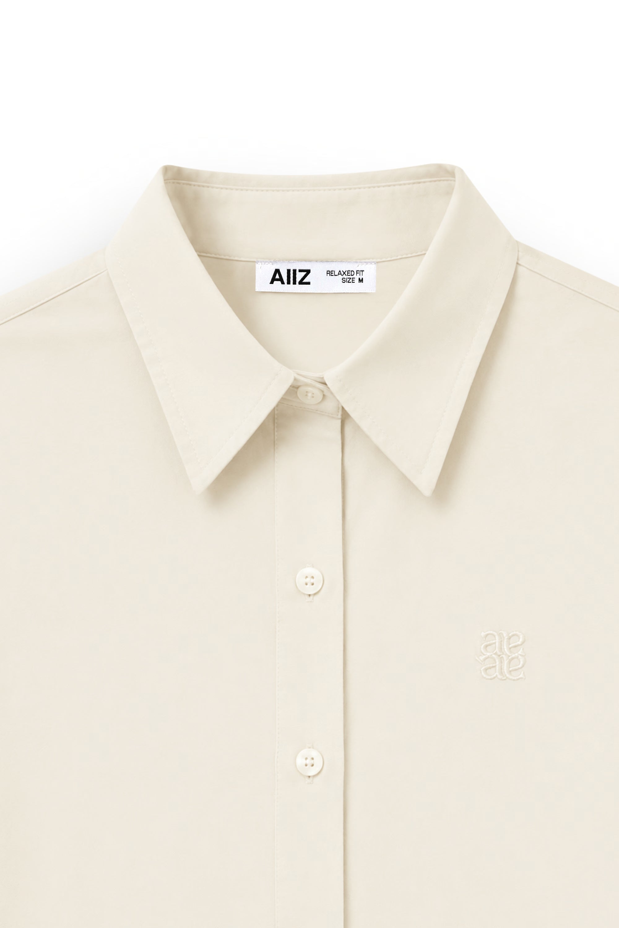 AIIZ Women's Crop Long Sleeves Shirt