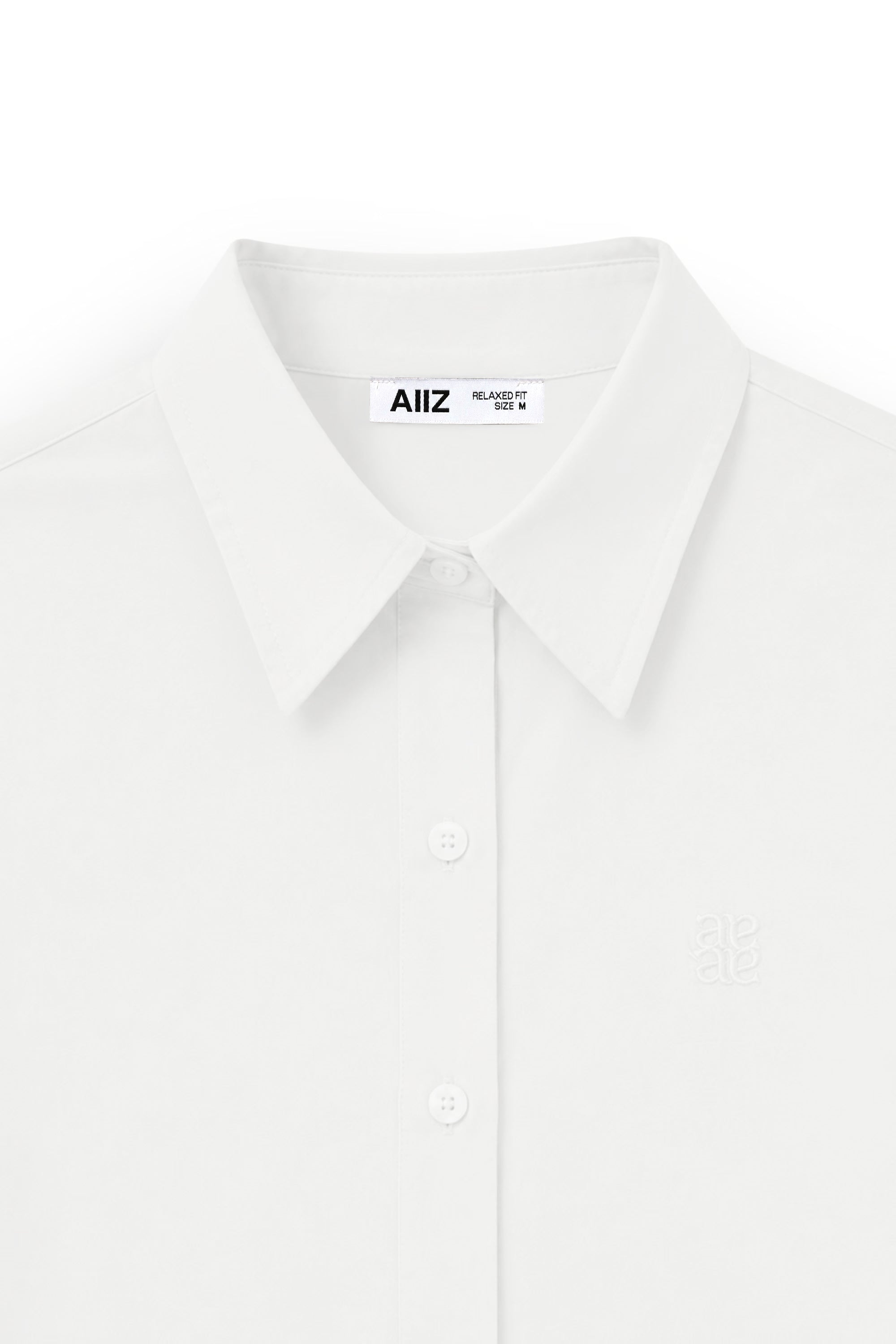 AIIZ Women's Crop Long Sleeves Shirt