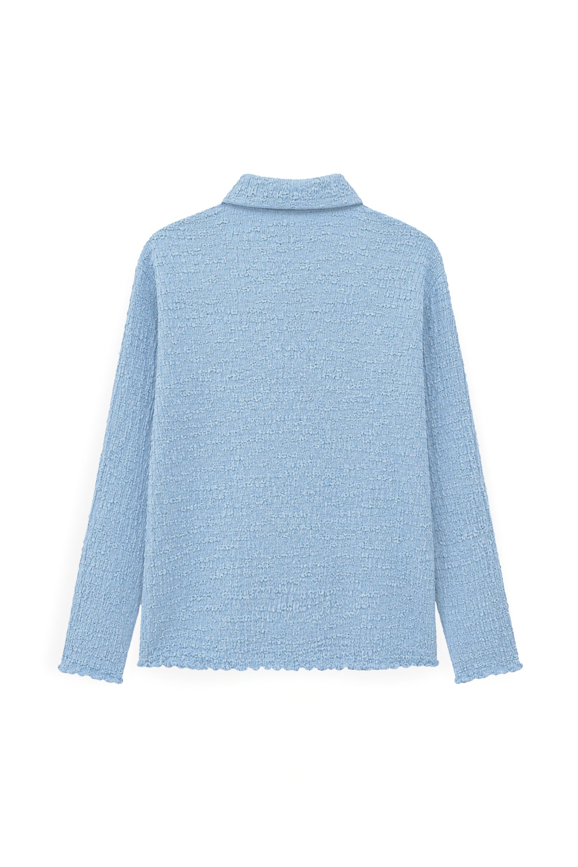 AIIZ Women's Crinkled Long Sleeve Shirt