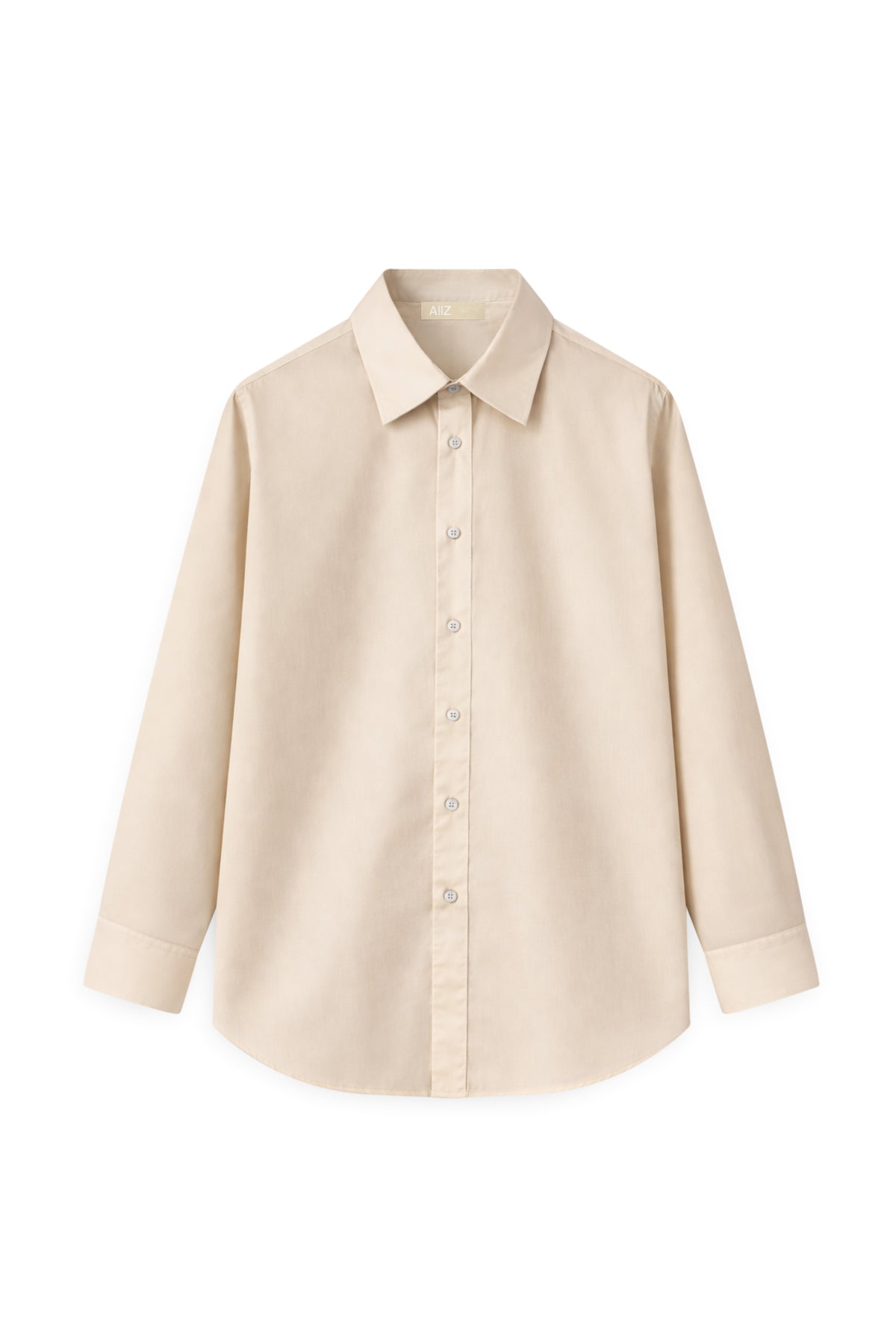 AIIZ Women's Long Sleeve Shirt (Beige / S)