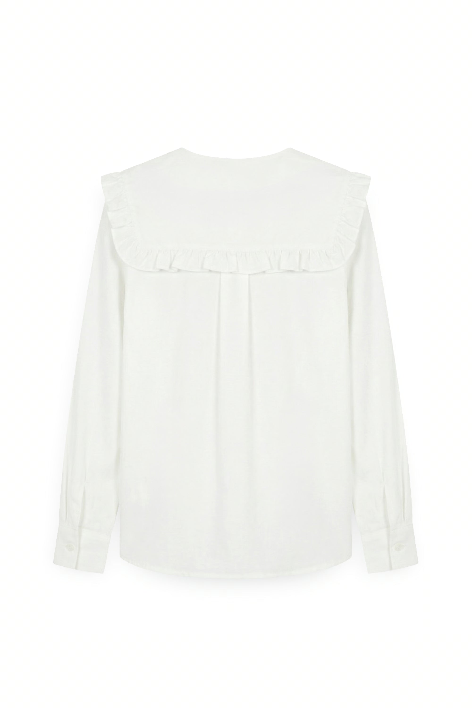 AIIZ Women's Embroidered Peterpan Collar Shirt