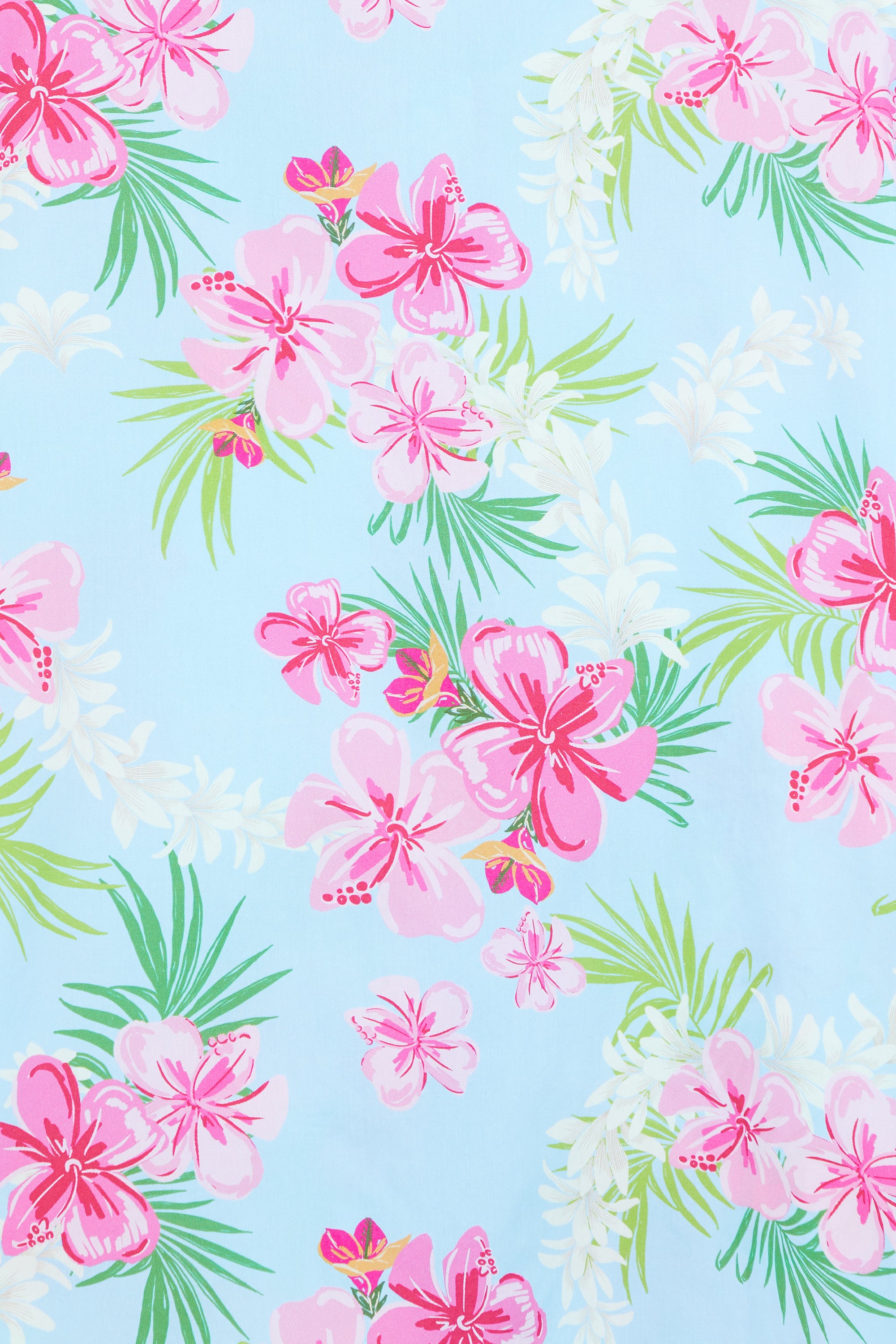 AIIZ Women’s Songkran Floral Short Sleeve Shirt–100% Cotton