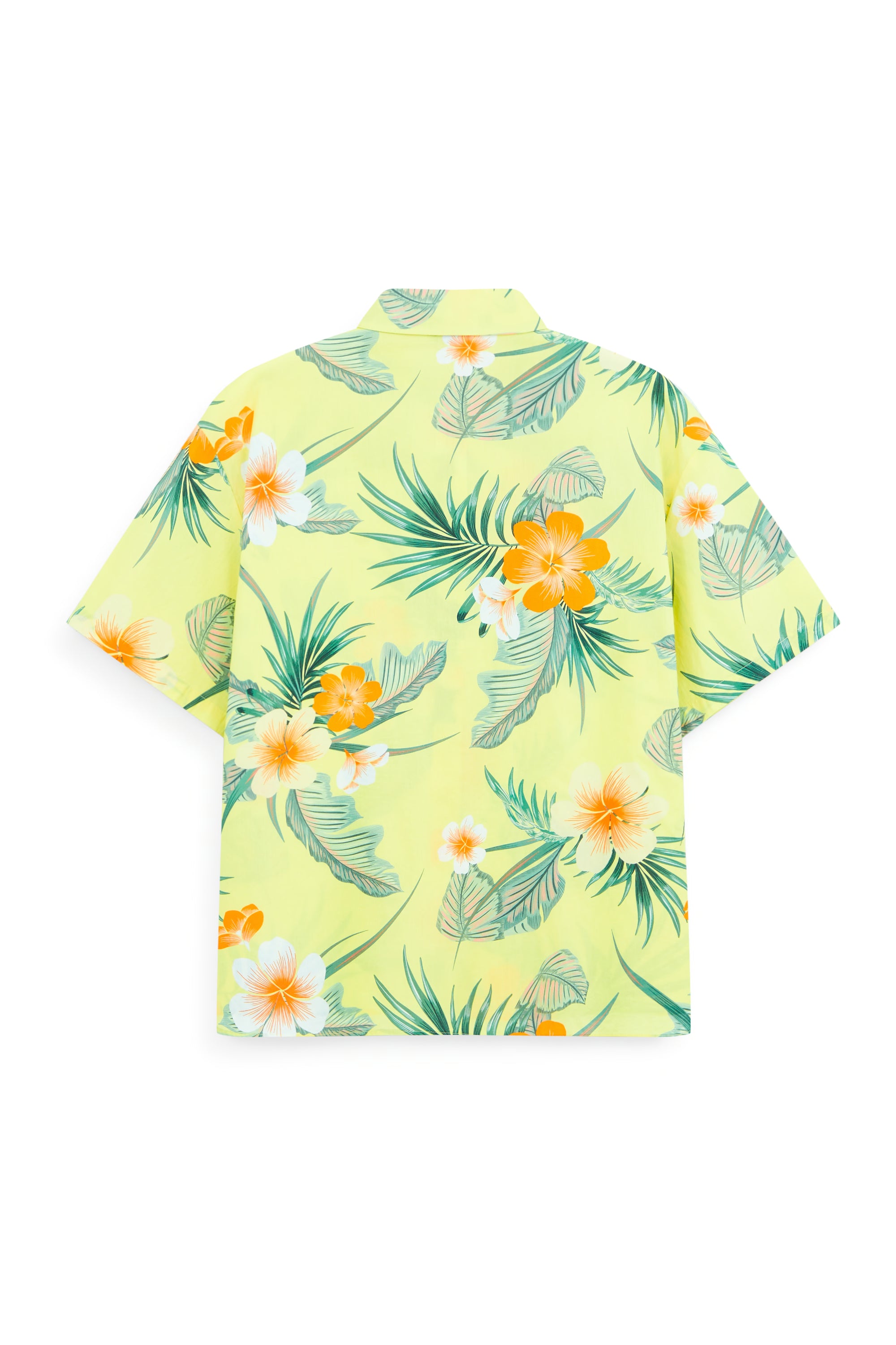 AIIZ Women’s Songkran Floral Short Sleeve Shirt–100% Cotton