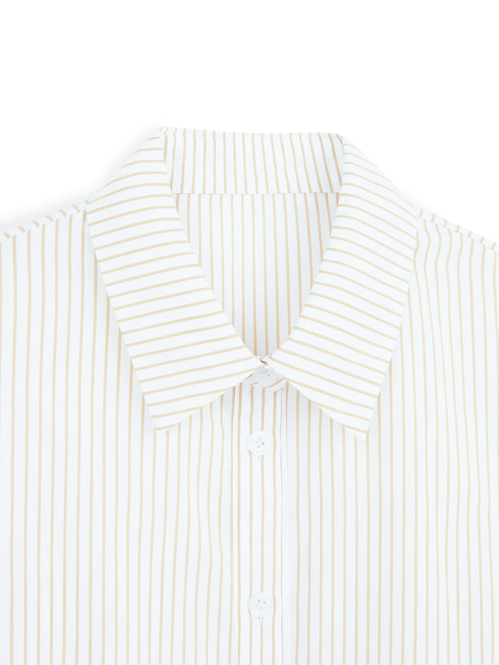 AIIZ Women's Striped Short Sleeve Shirt