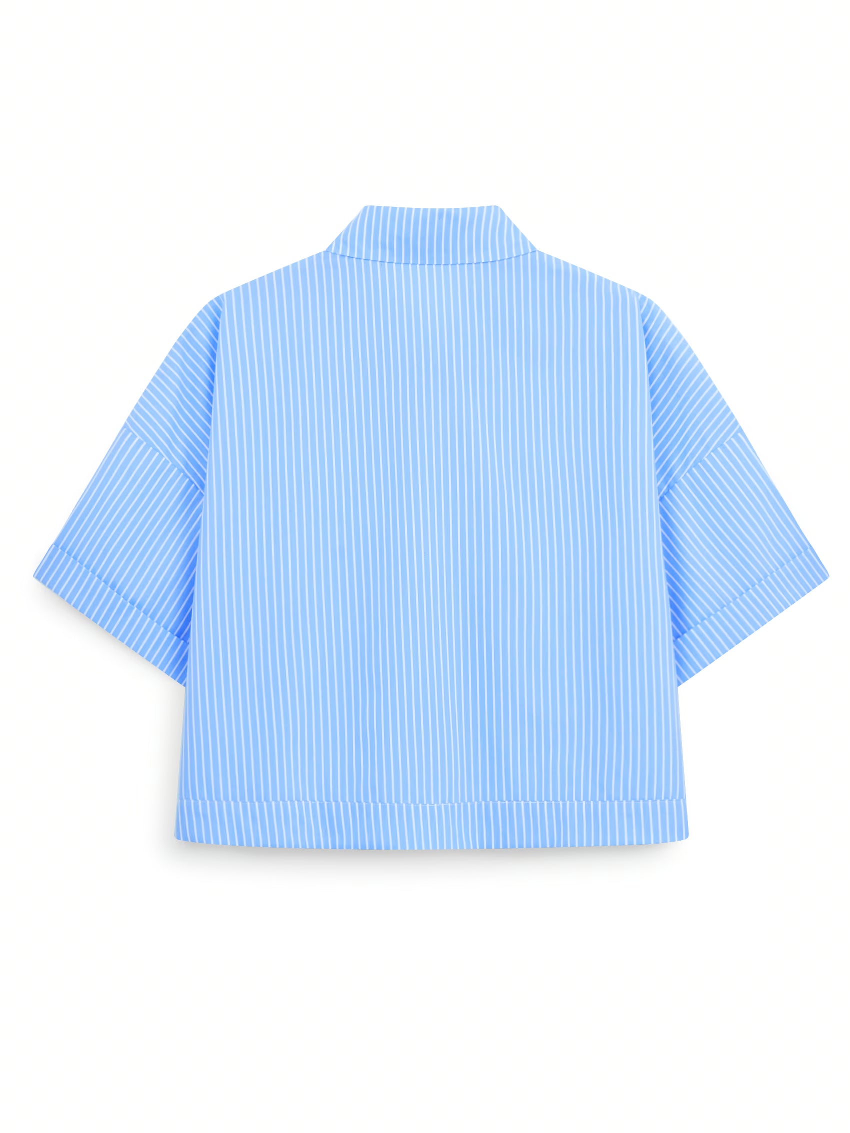 AIIZ Women's Striped Short Sleeve Shirt