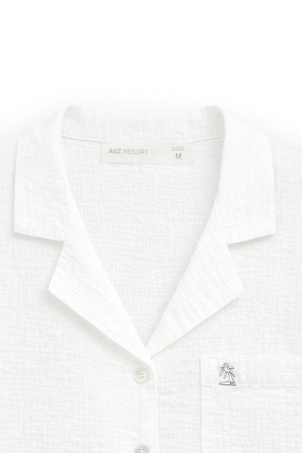 AIIZ Women’s Texture Short Sleeve Shirt