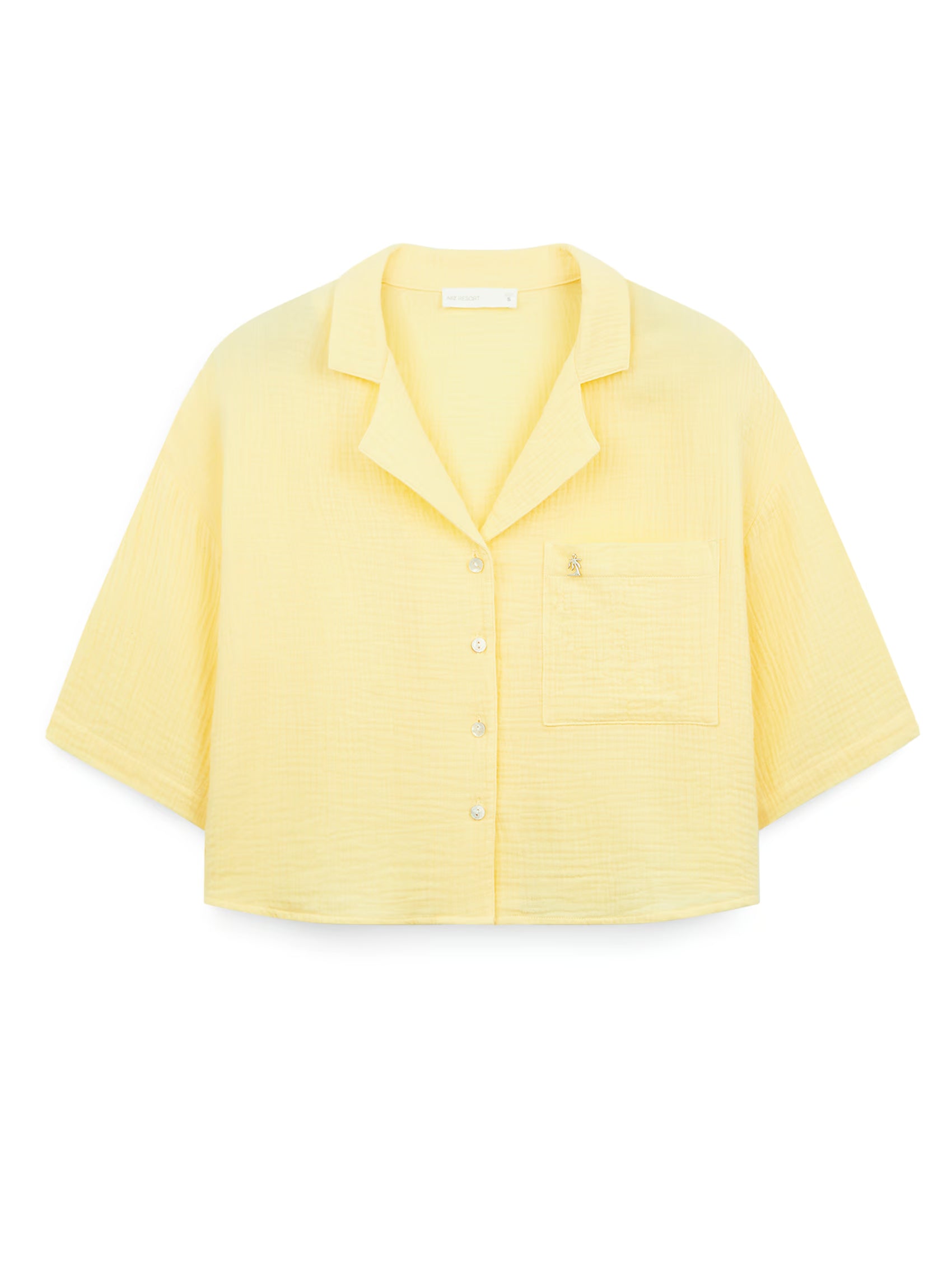 AIIZ Women’s Texture Short Sleeve Shirt