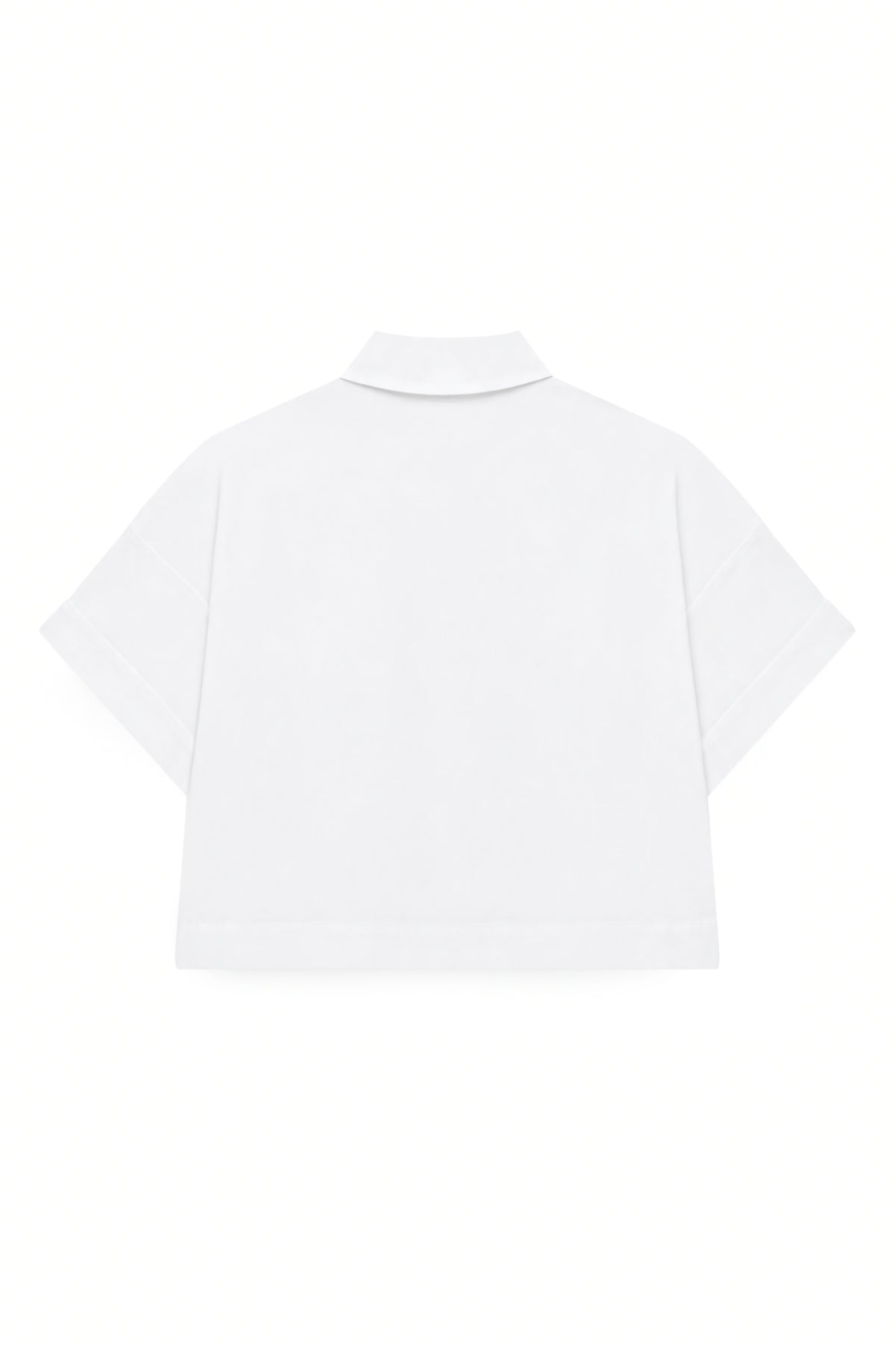 AIIZ Women's Cropped Short Sleeve Shirt