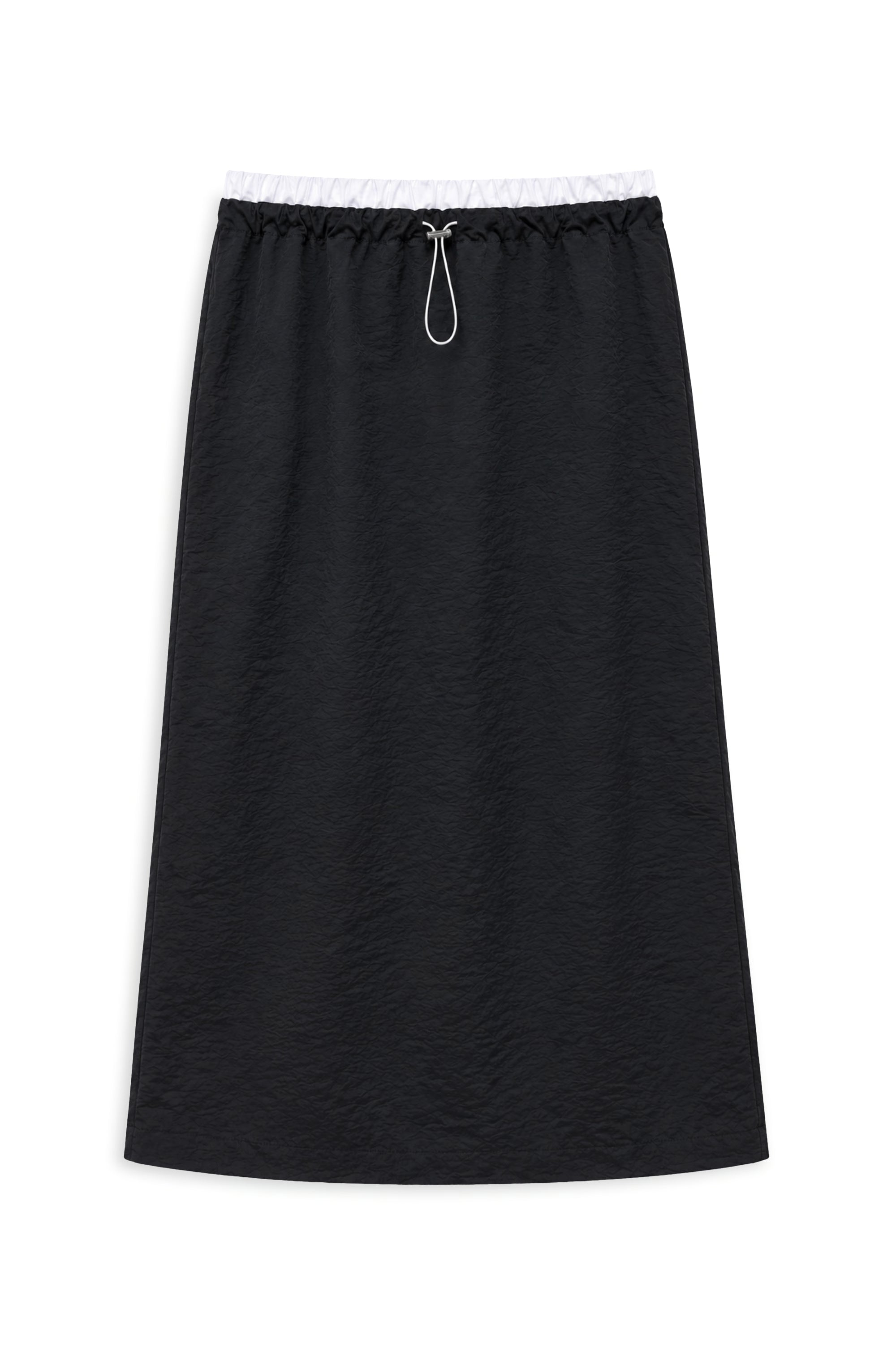 AIIZ Women's Nylon Midi Skirt