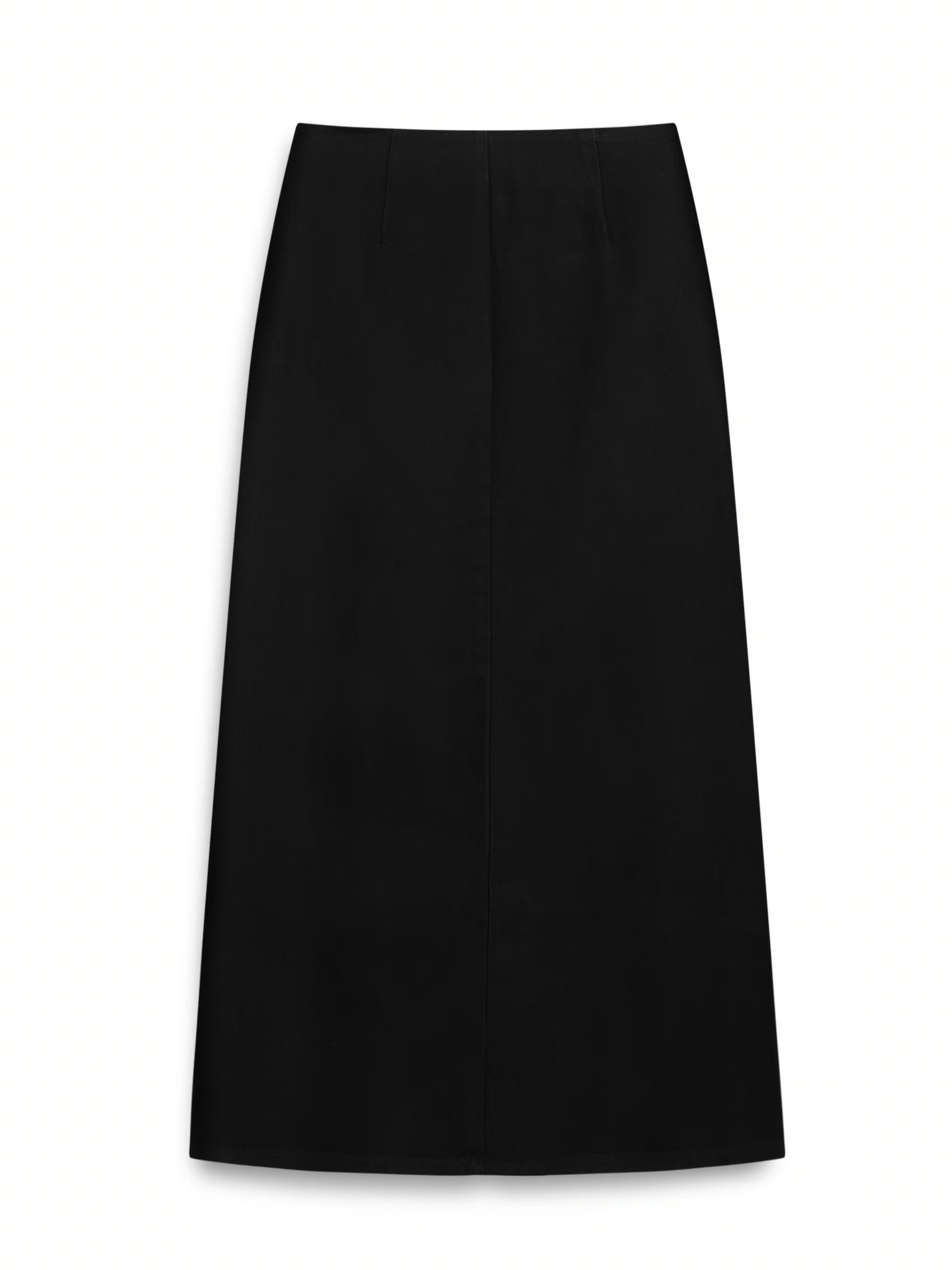 AIIZ Women's Denim Midi Skirt