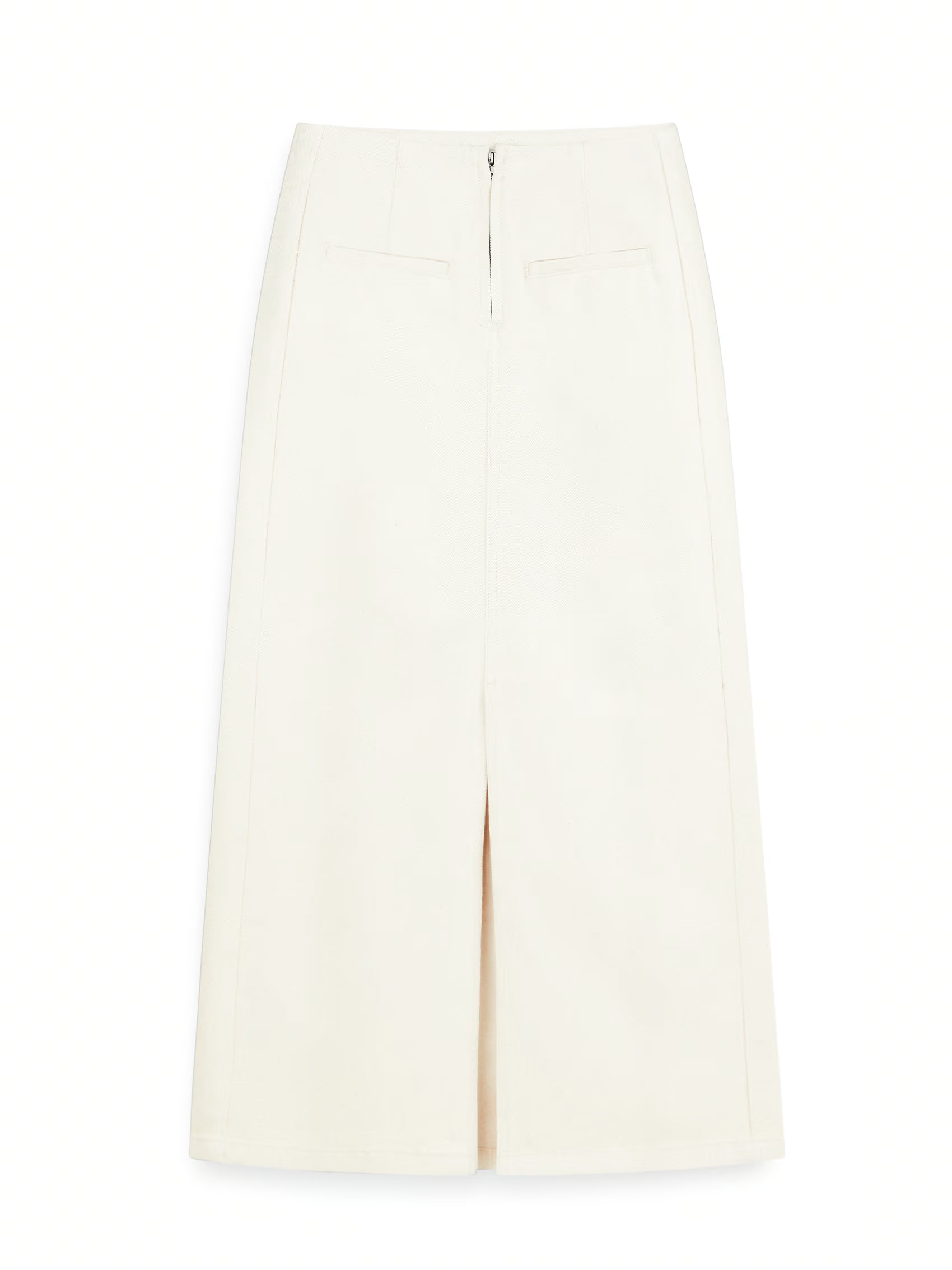 AIIZ Women's Denim Midi Skirt