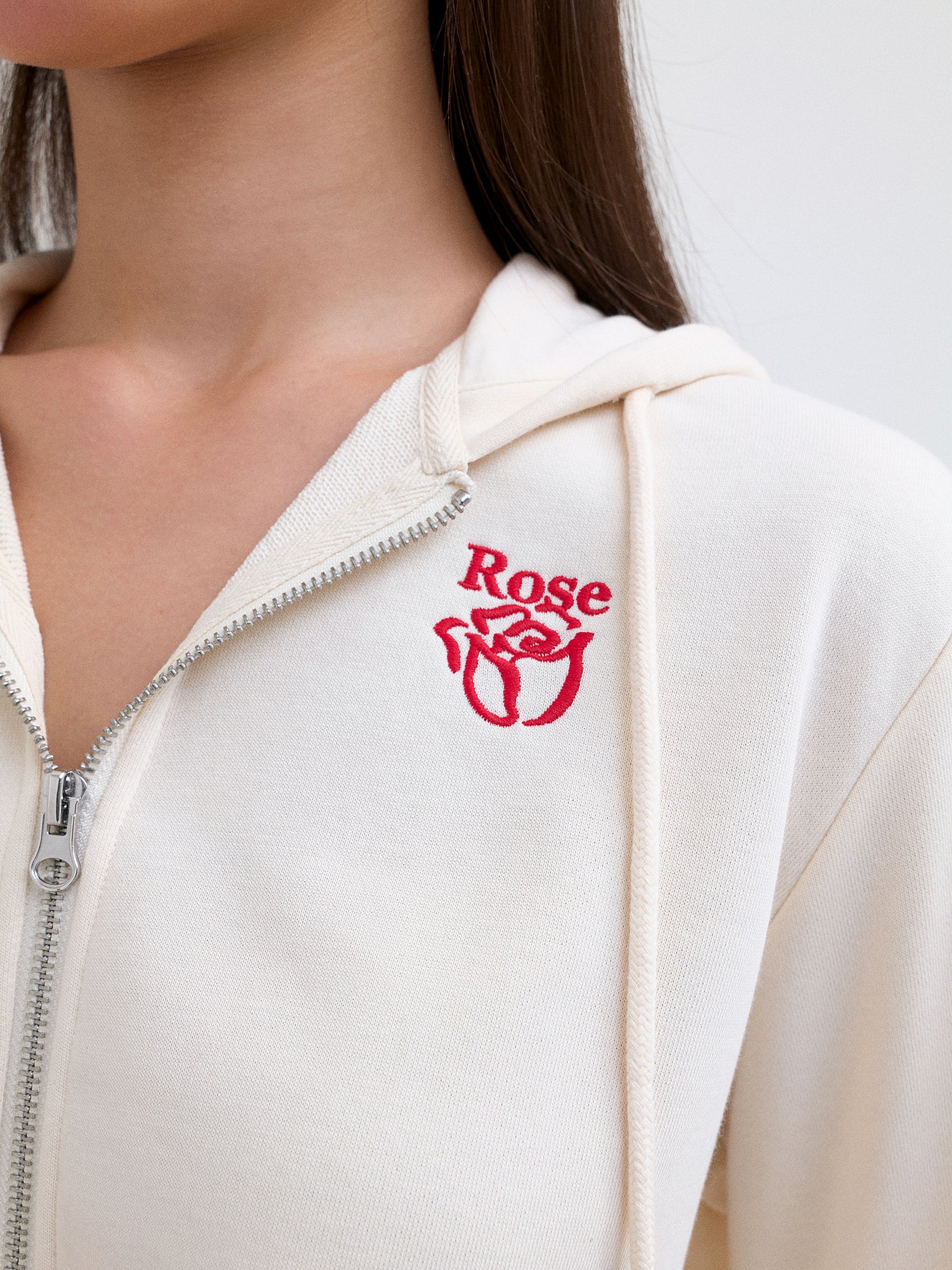 AIIZ Women's Soft French terry Zipper Hoodie