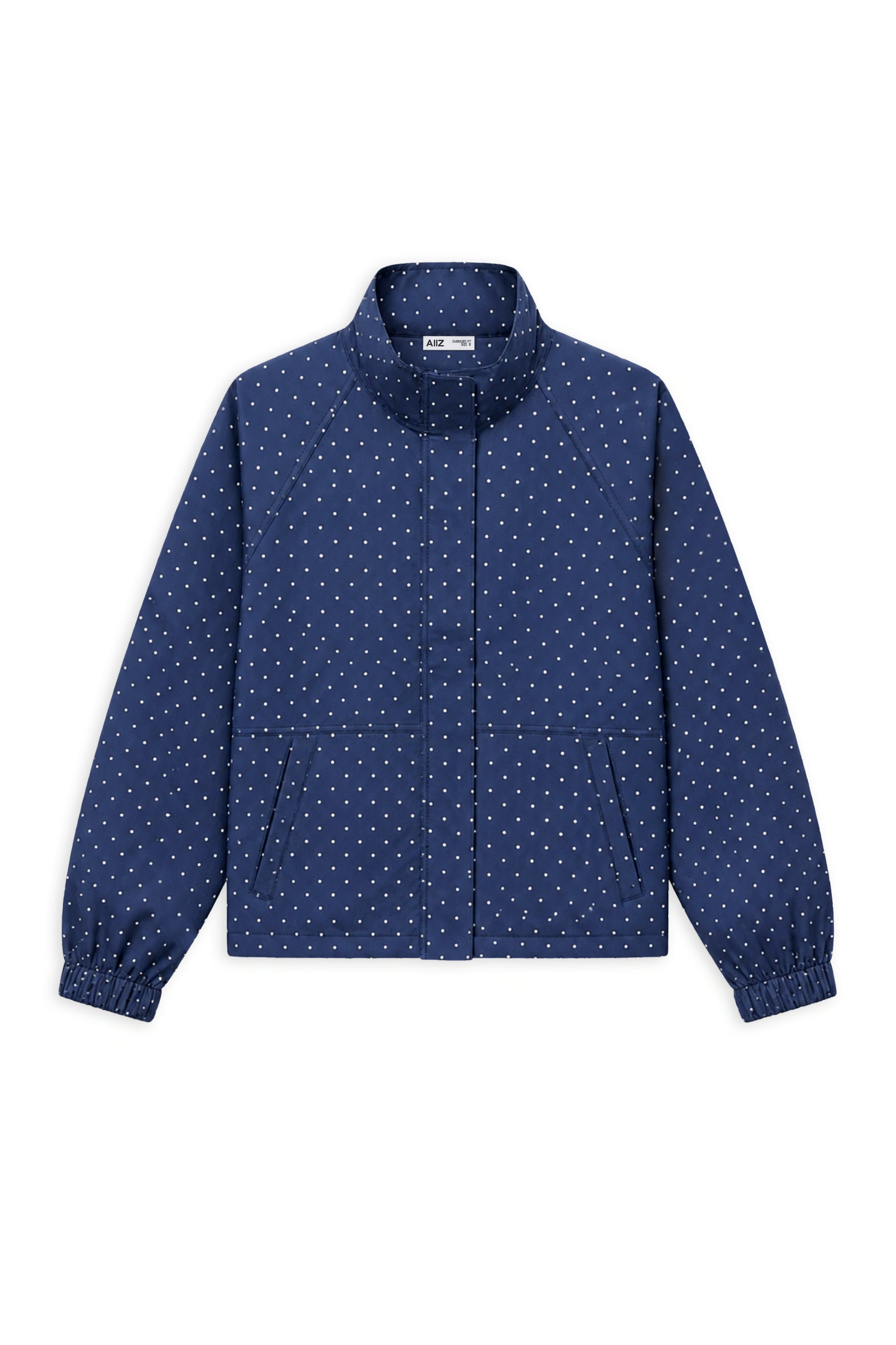 AIIZ Women's PolkaDot Windbreaker Jacket