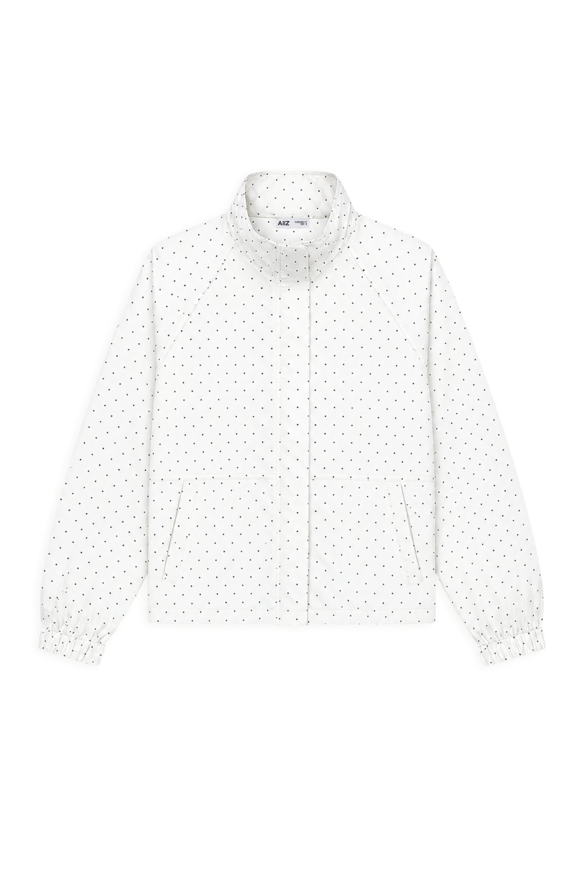 AIIZ Women's PolkaDot Windbreaker Jacket
