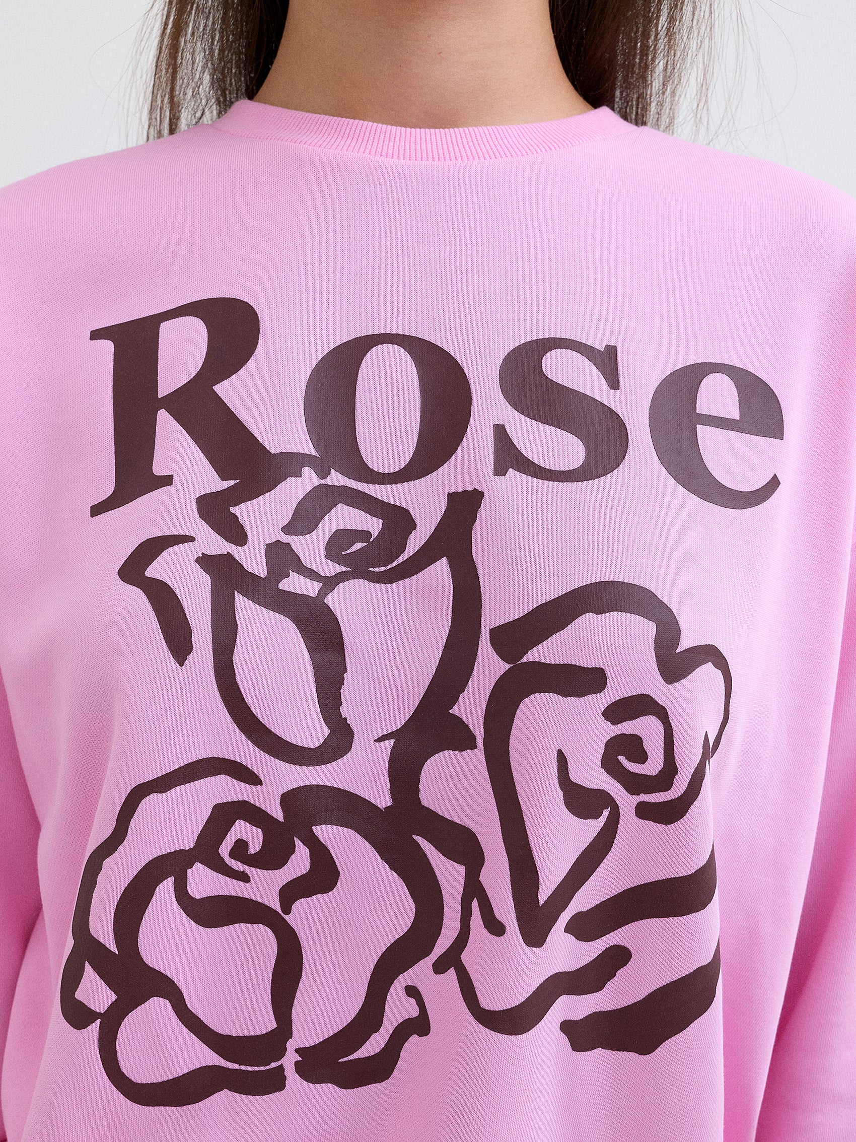 AIIZ Women's Rose Sweatshirt