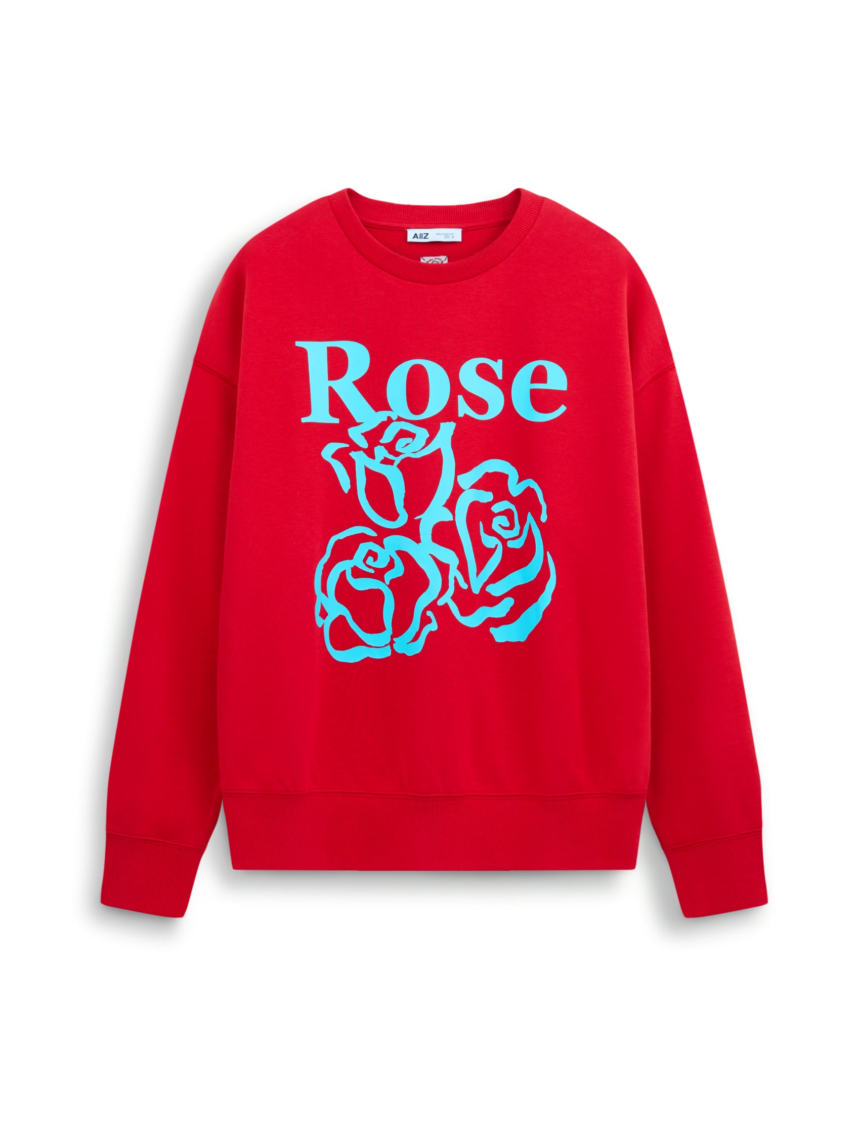 AIIZ Women's Rose Sweatshirt (Red / S)